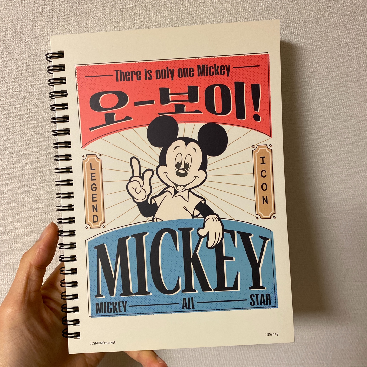 미키마우스 빈티지 노트