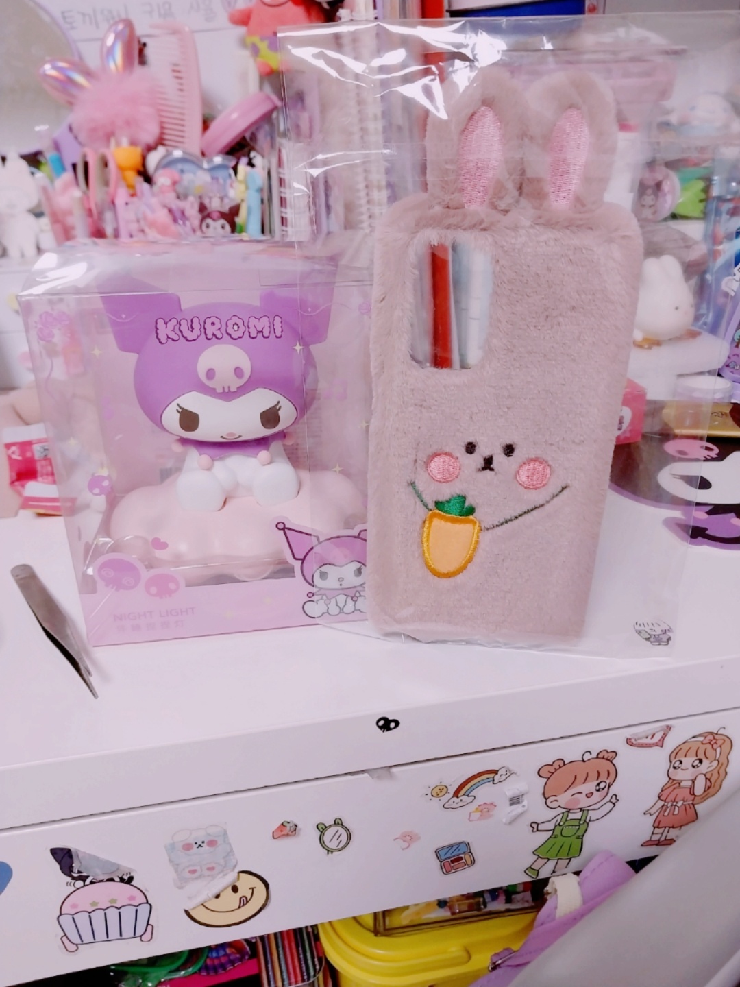 쿠로미 💜무드등 토끼🐰 케이스
