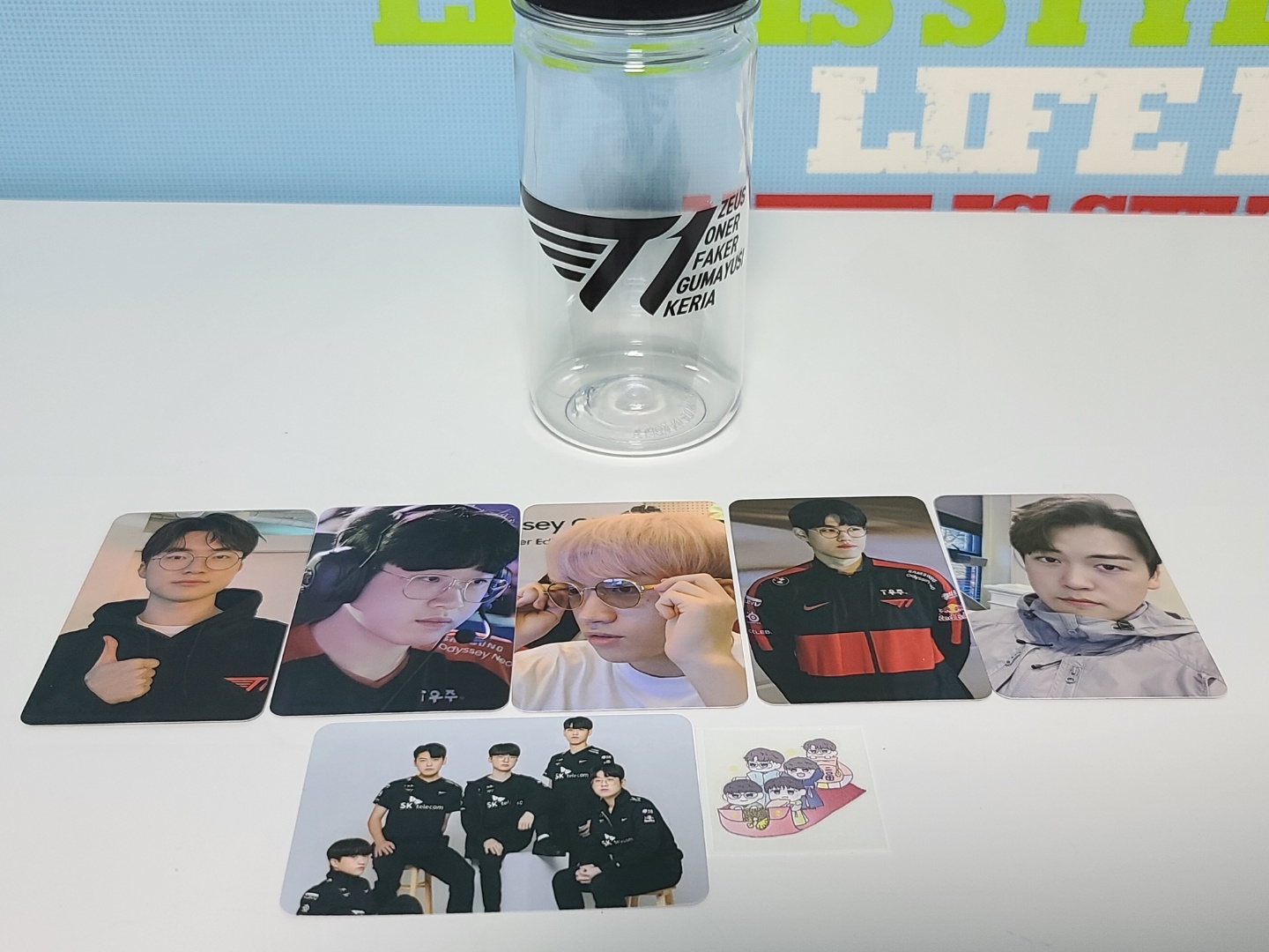 t1 허가 포토카드 스티커 텀블러 💙