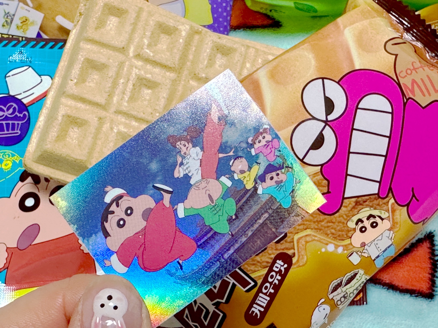 [짱구는 못말려] 오늘의 간식과 스티커 🍫✨