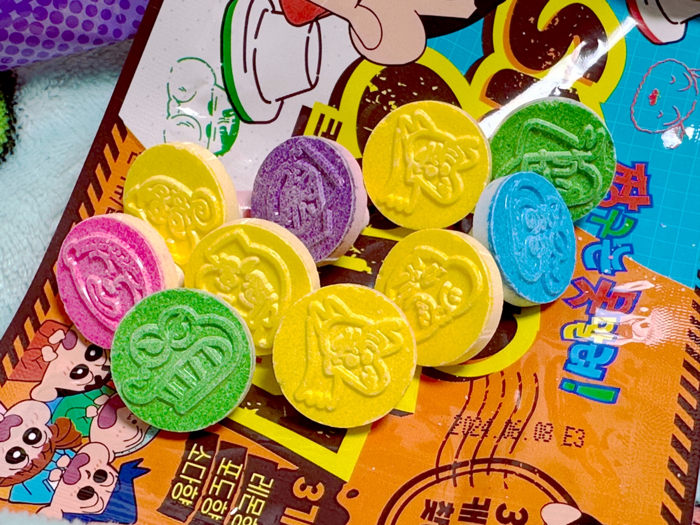 [짱구는 못말려] 오늘의 간식과 스티커 🍫✨
