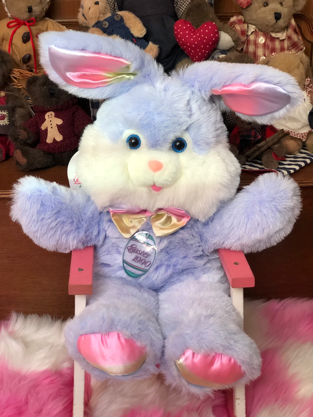70cm 특대형 이스터버니
빅바니 페어리계 빈티지인형💖💜💖💜
1990 easter DanDee