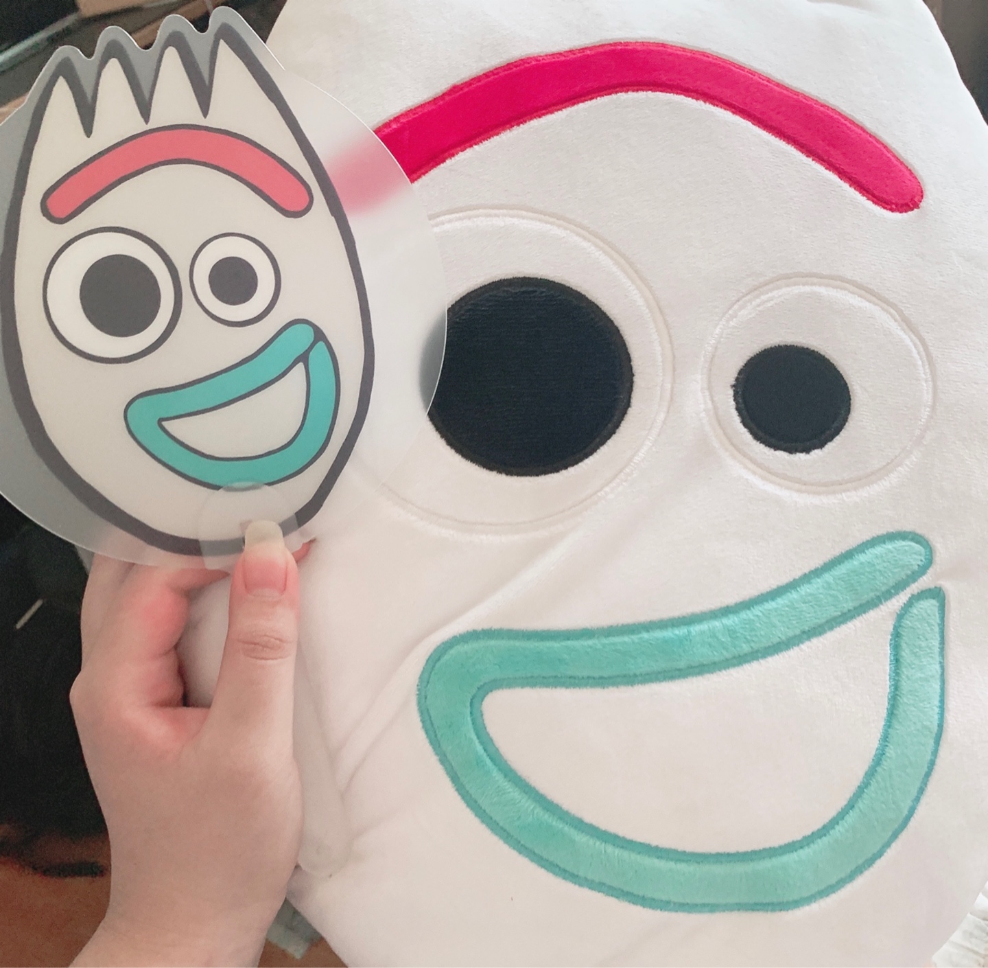 ✨토이스토리 포키 쿠션과 부채✨