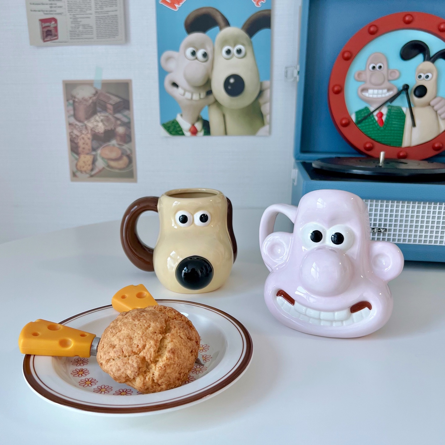 월레스와 그로밋 페이스머그컵☕️
