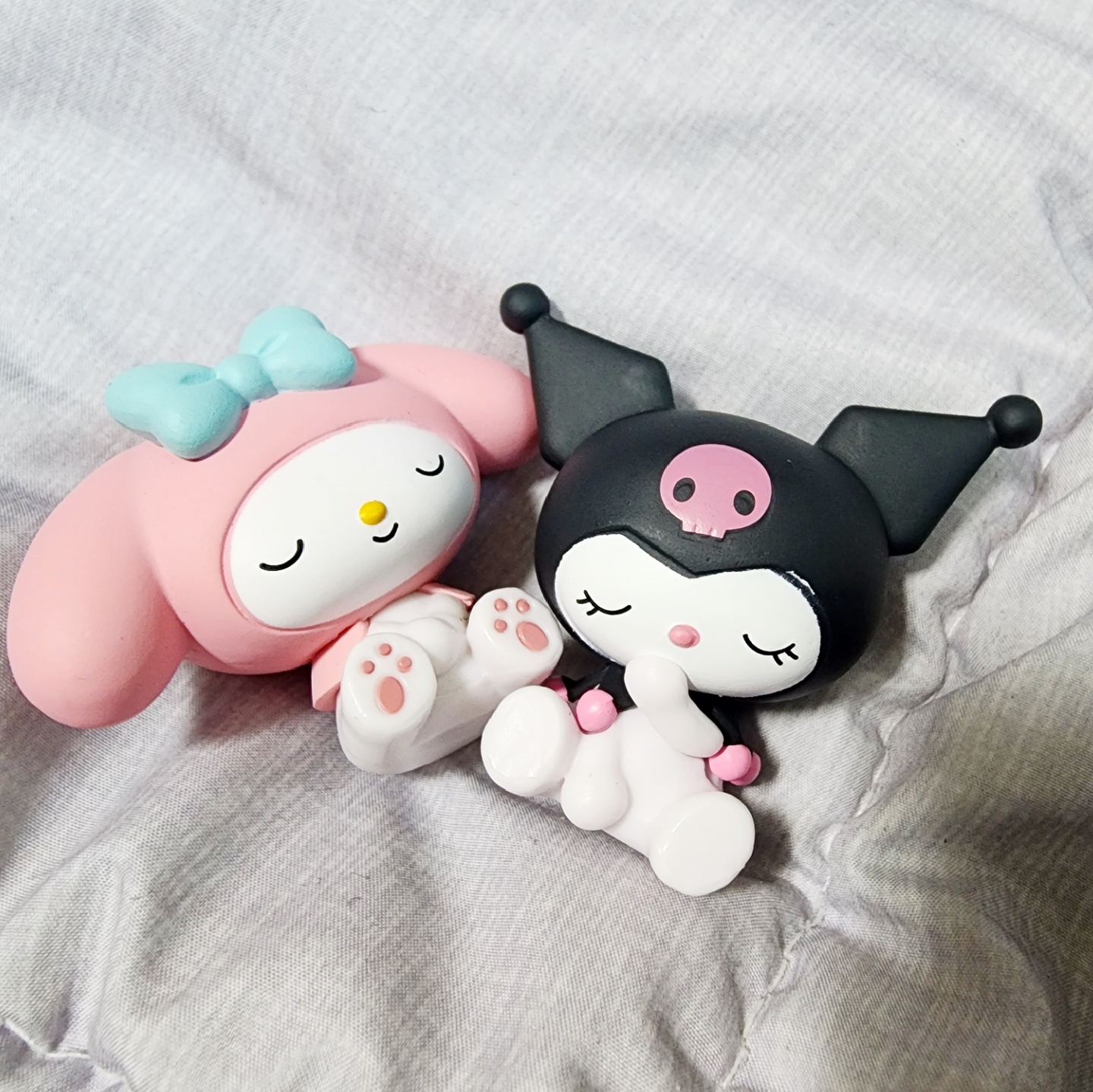 마멜이랑 쿠로미  피규어 💜🖤