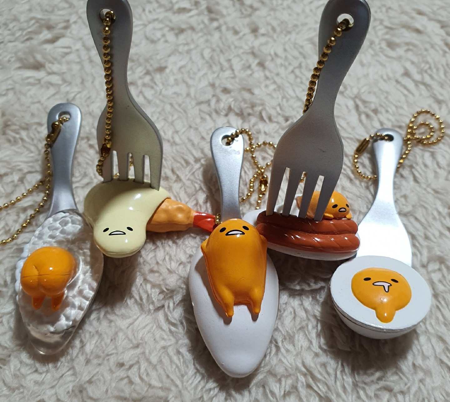 🍳구데타마🍳 가챠(숟가락&포크 위 ver.)