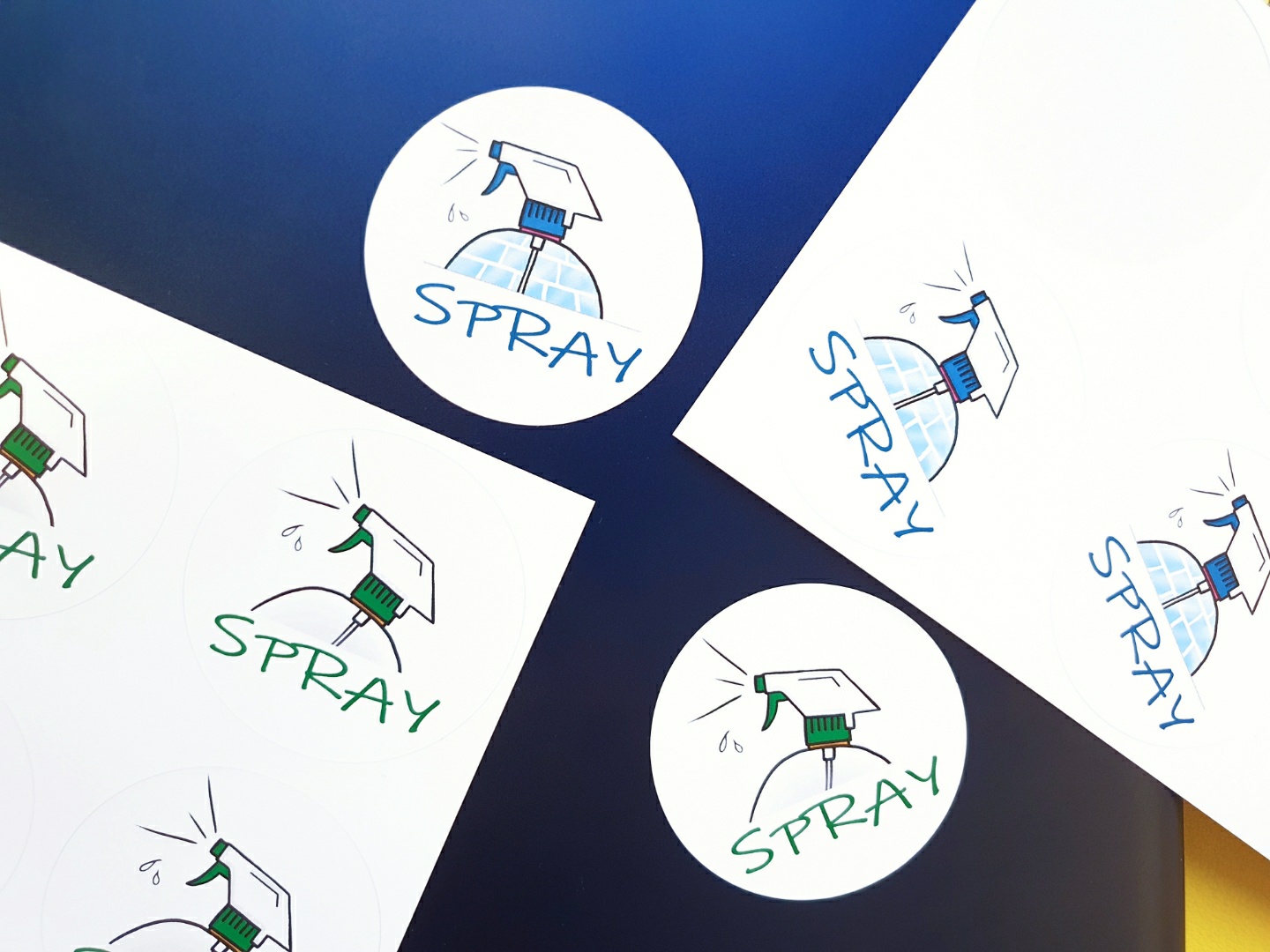 2가지 <SPRAY> 리무버블 스티커