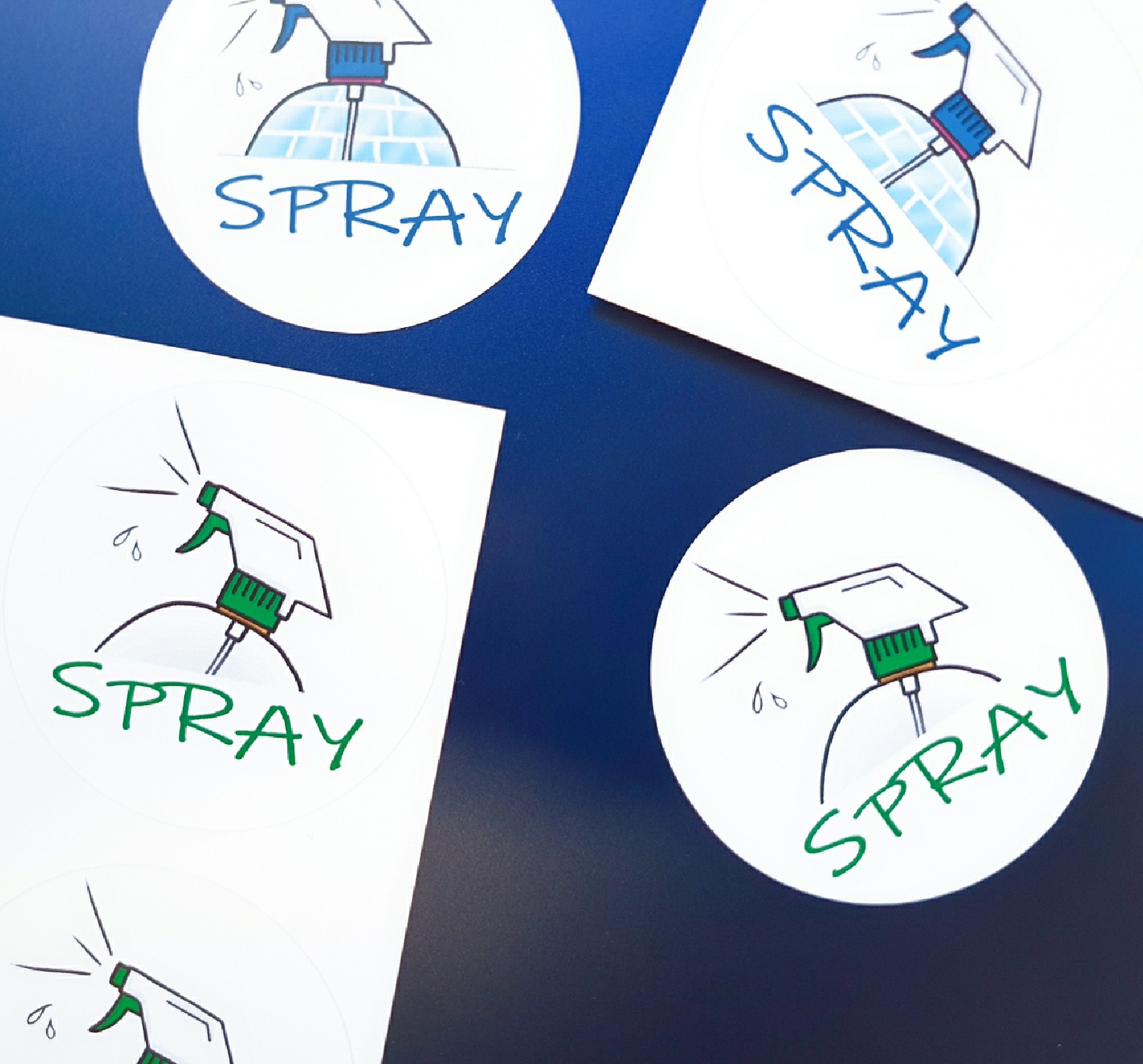 2가지 <SPRAY> 리무버블 스티커