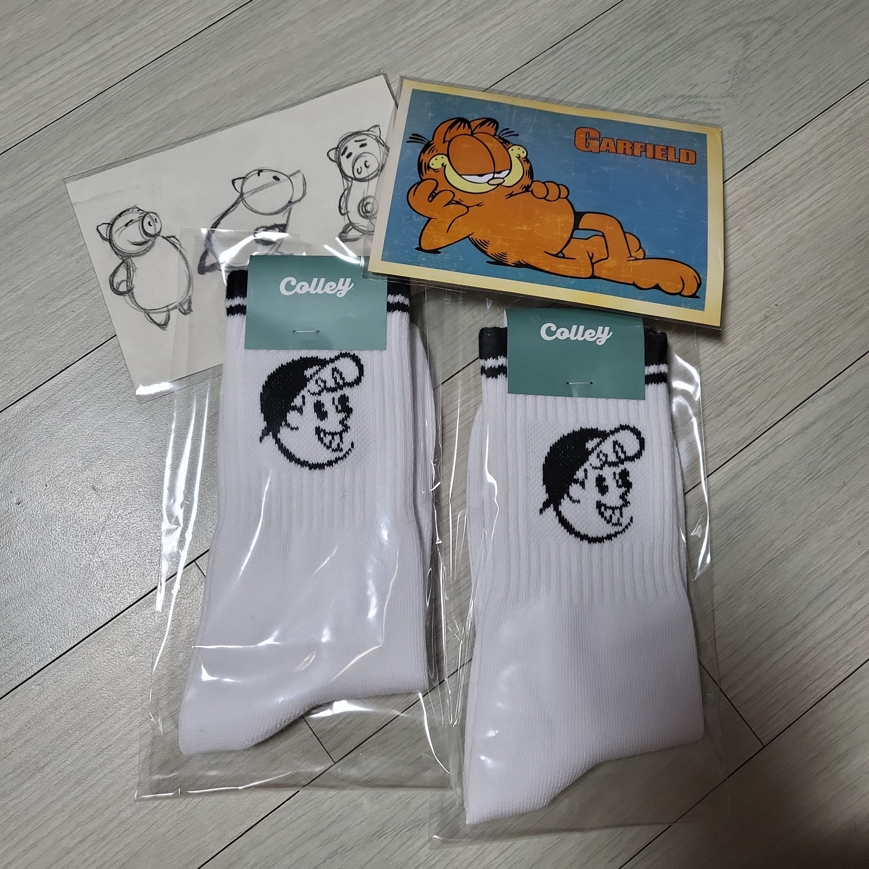 콜리 양말 덕후