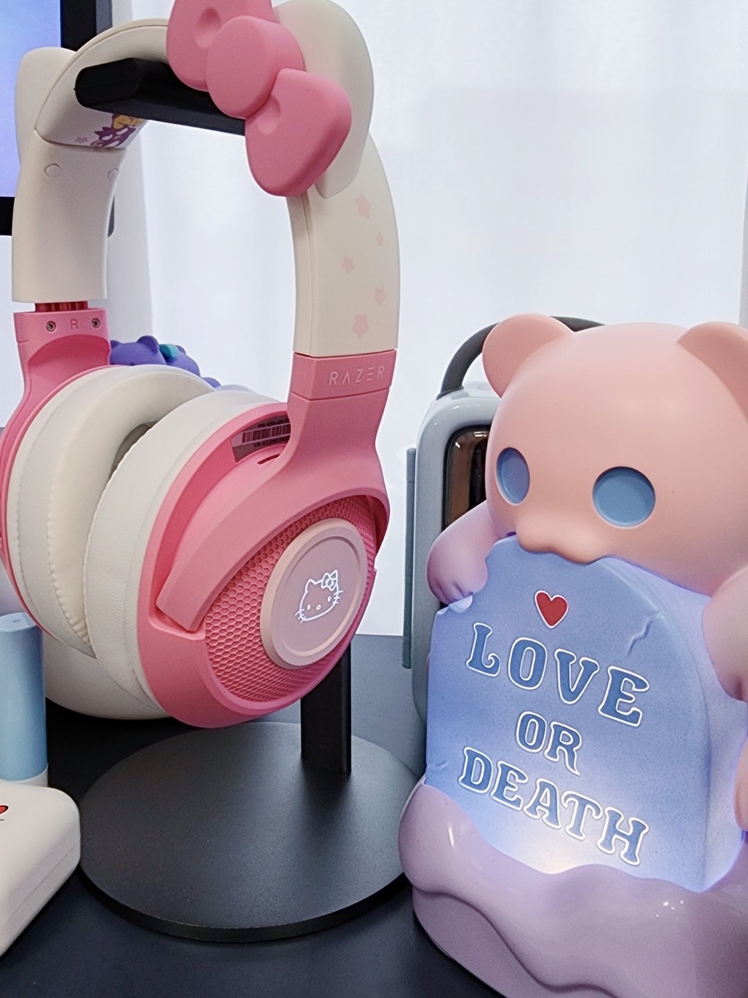 레이저 키티 헤드셋 🎧°•🎀*