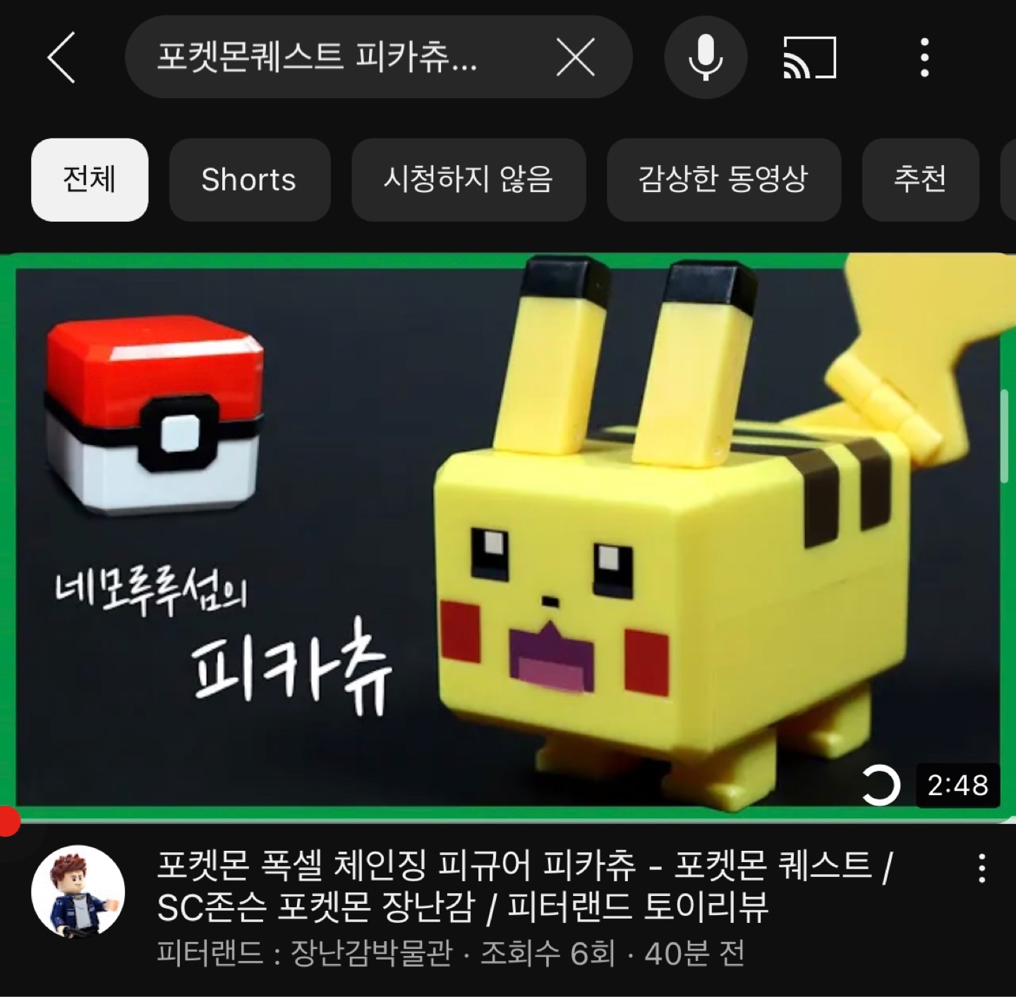 네모루루섬의 피카츄