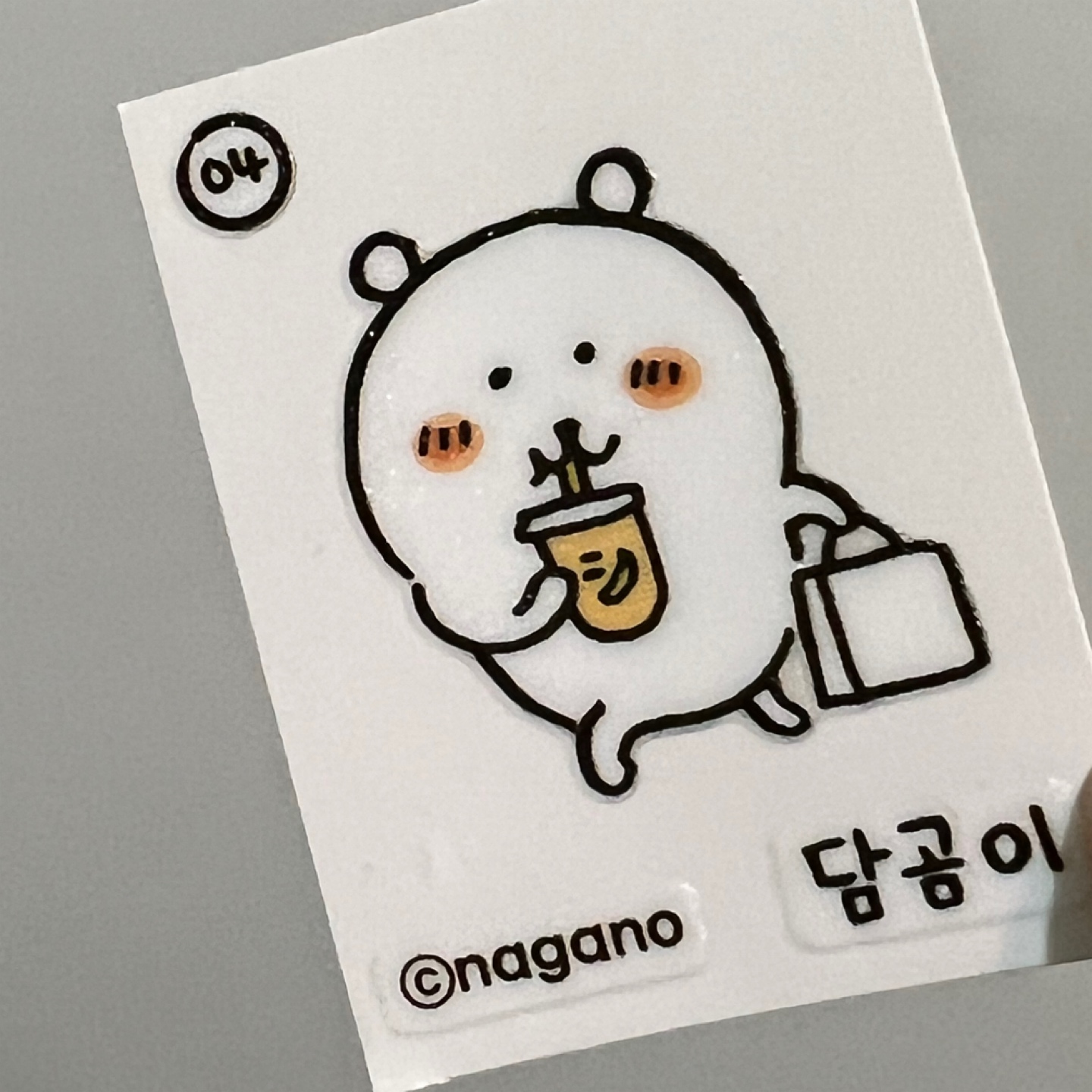 농담곰 스티커씰