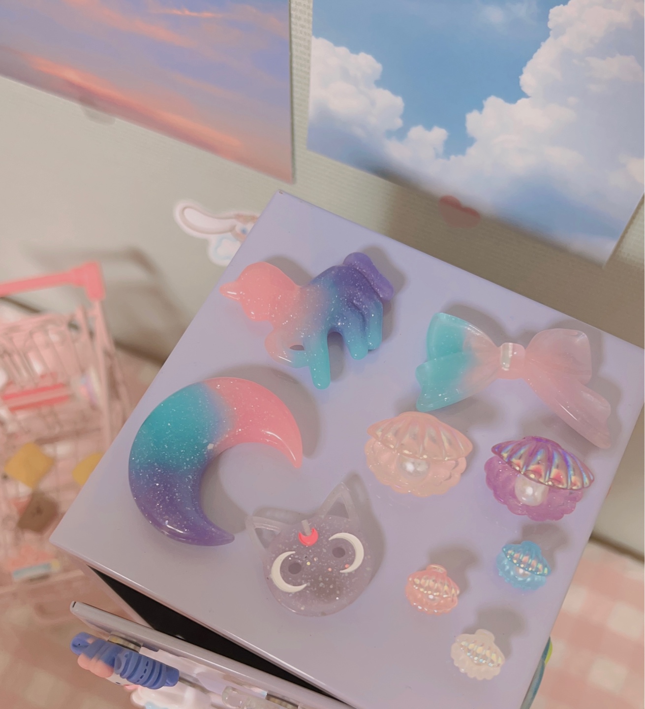 마그넷만들기💜🩵