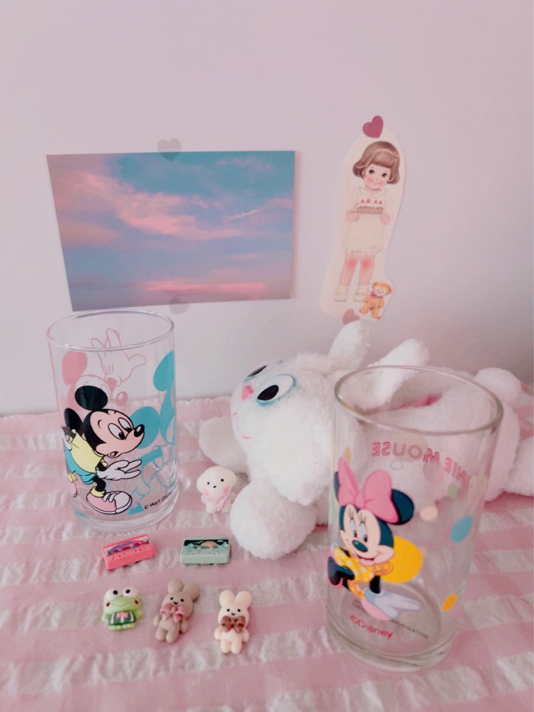 썬더바니&미키미니 빈티지 컵🐰🥛