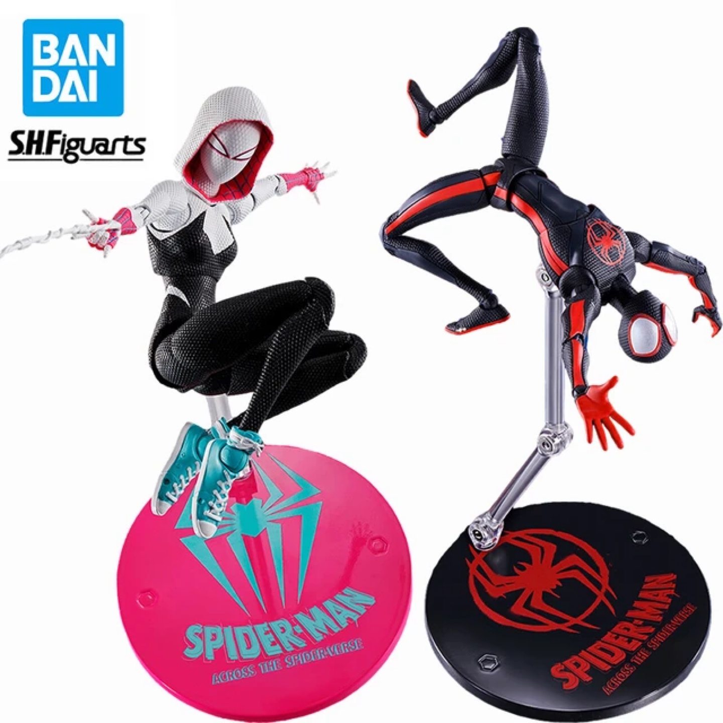 Shf 어크로스 더 스파이더 버스 
마일스 모랄레스 , 스파이더 그웬