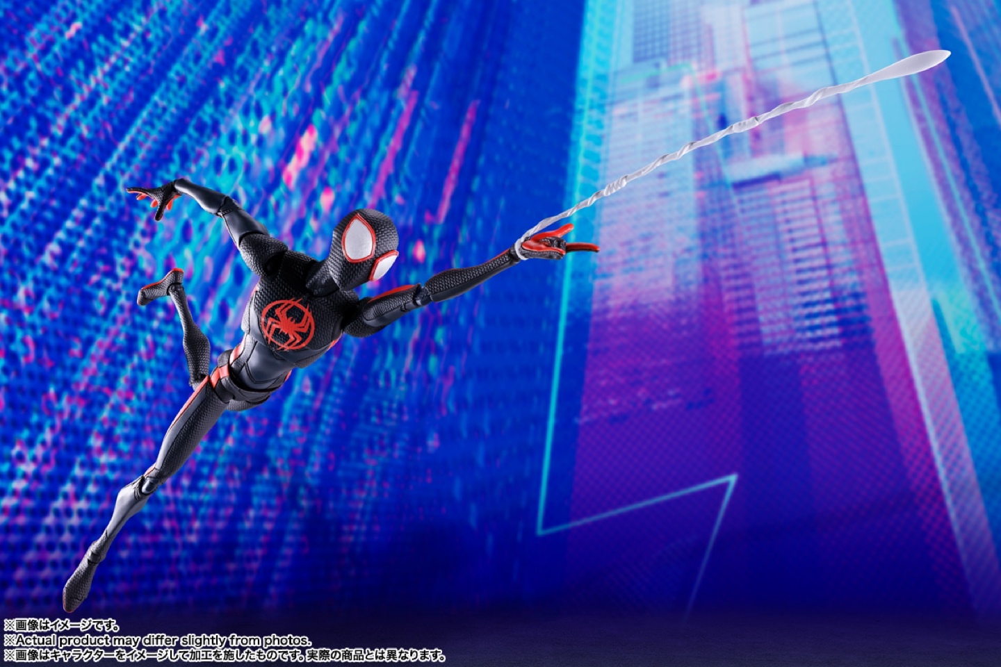 Shf 어크로스 더 스파이더 버스 
마일스 모랄레스 , 스파이더 그웬