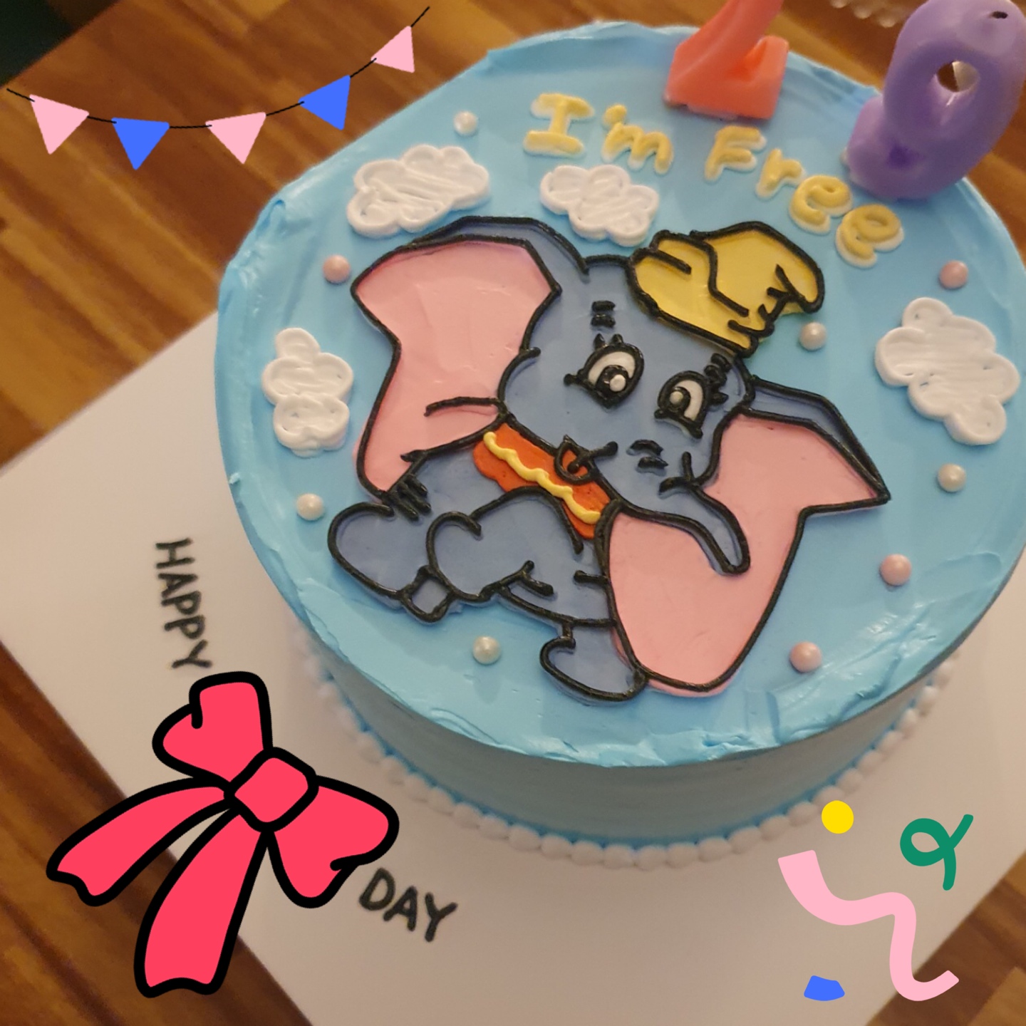 🐘 덤보 생일케이크 🐘