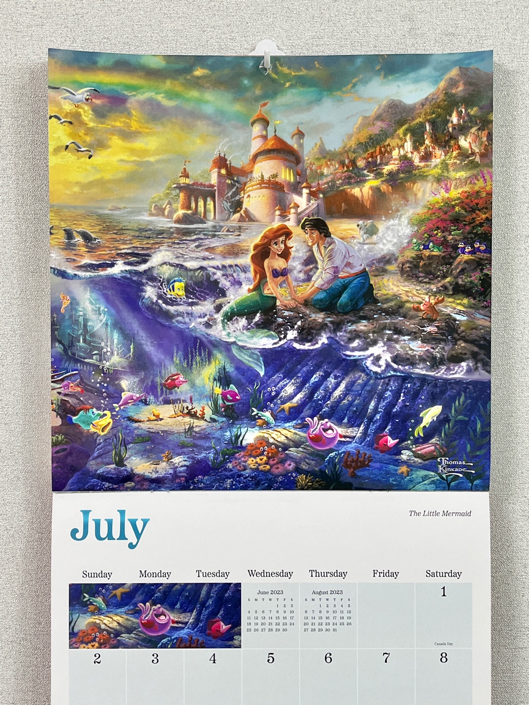 디즈니달력 7월🌊🩵