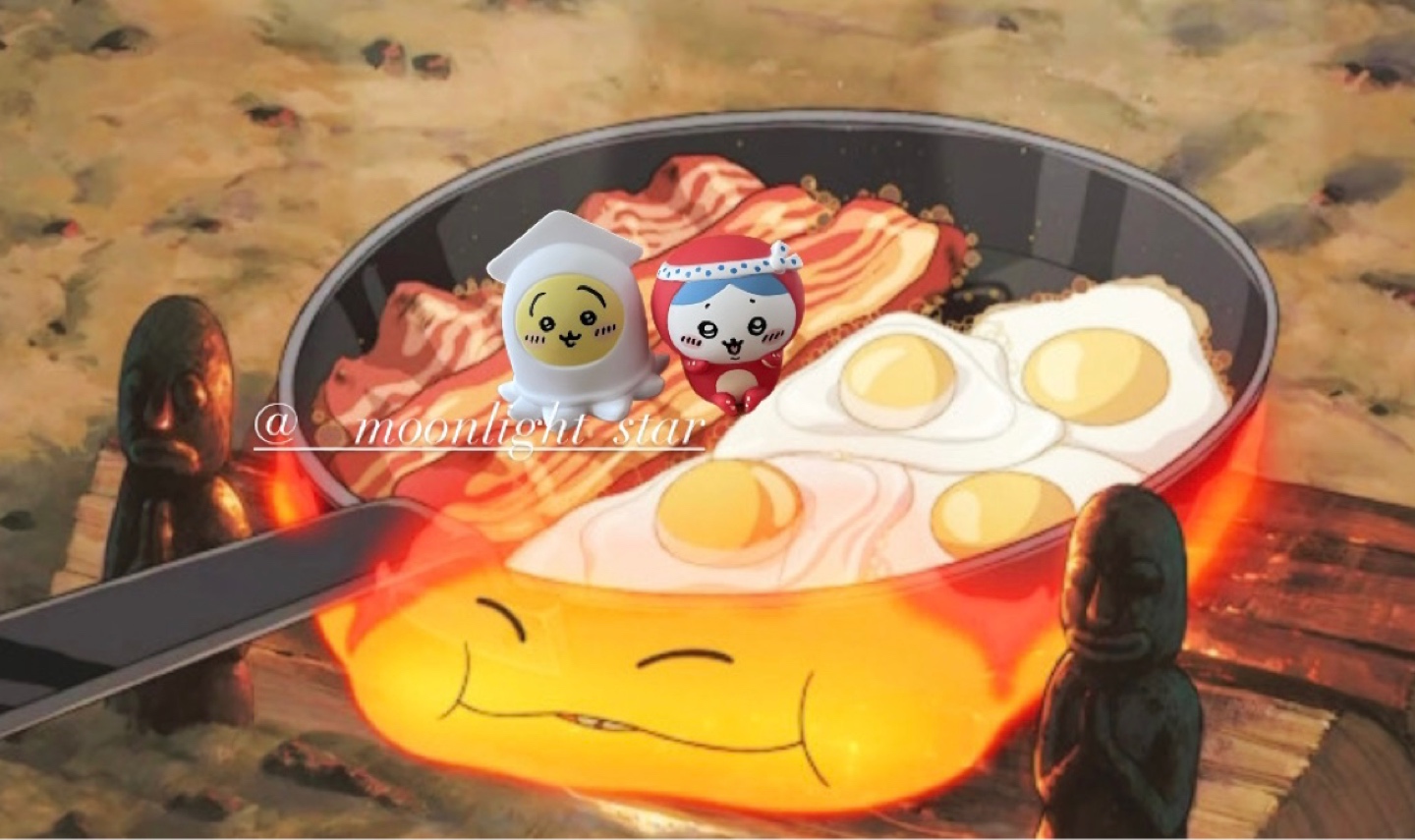 치이카와 오징어 구워먹기~🦑🍴