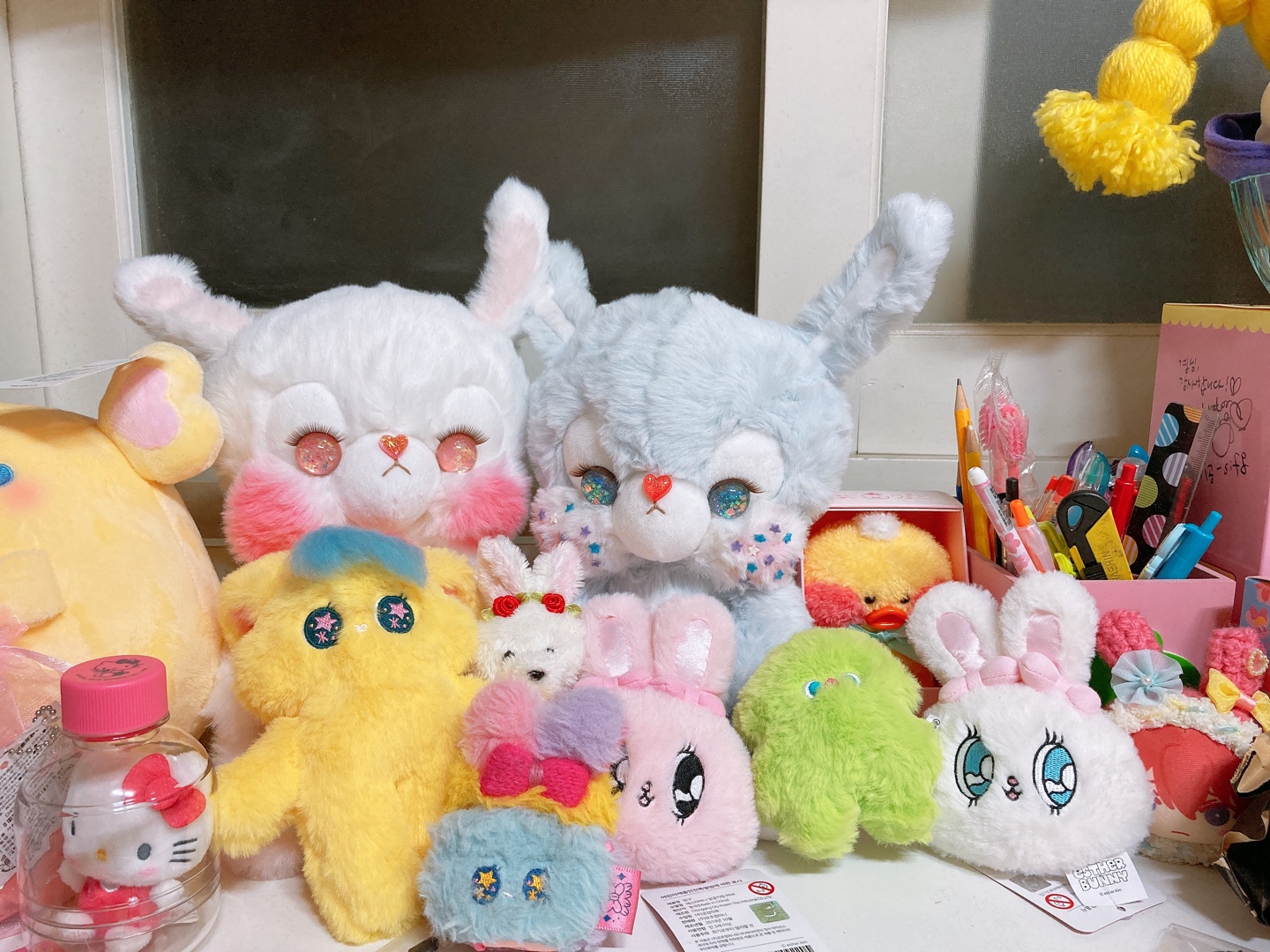 주무시기 전 제 방 창문 지킴이들 봐주세요٩(♡ε♡ )۶
