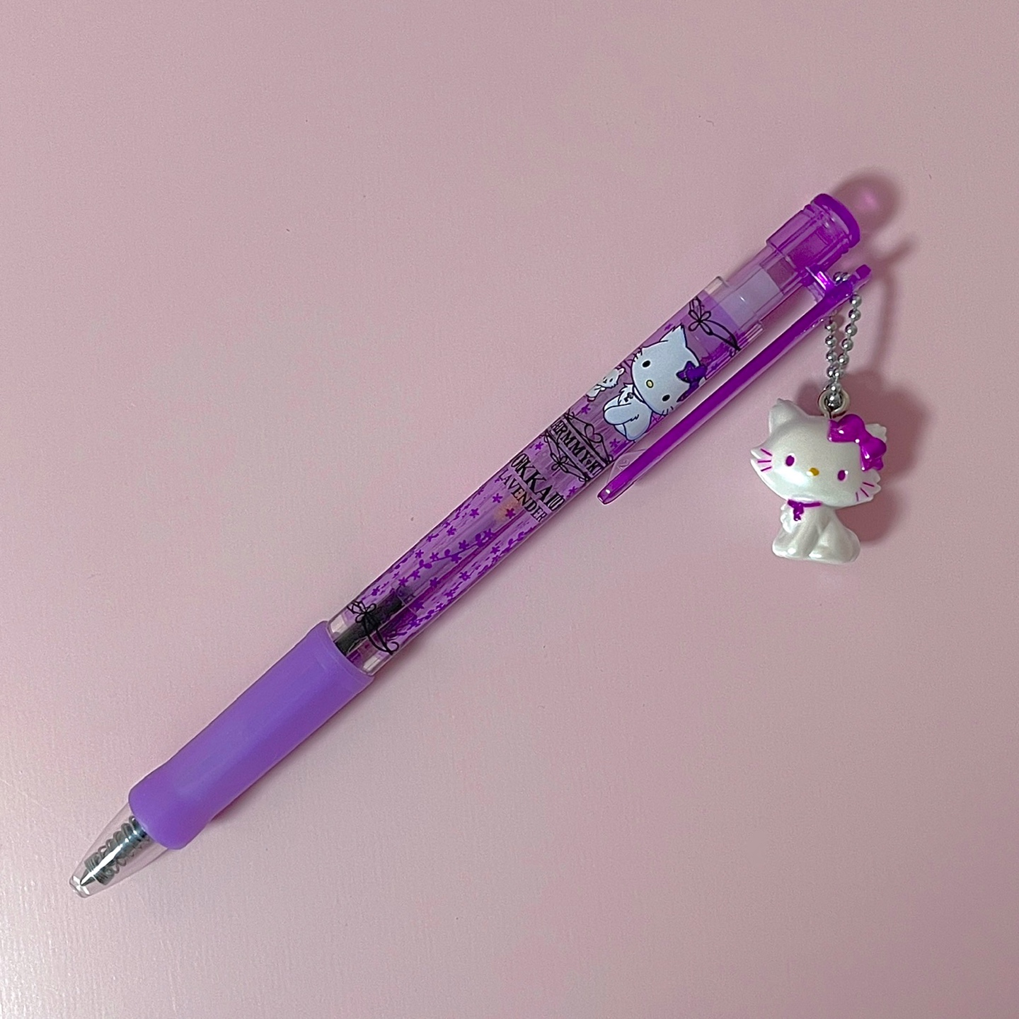 💜보라리본 챠미키티 볼펜💜