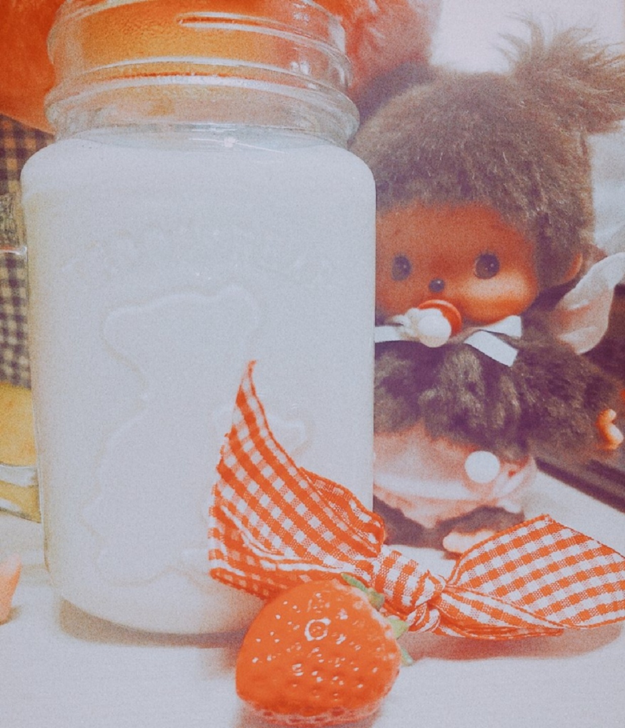milk and monchichi