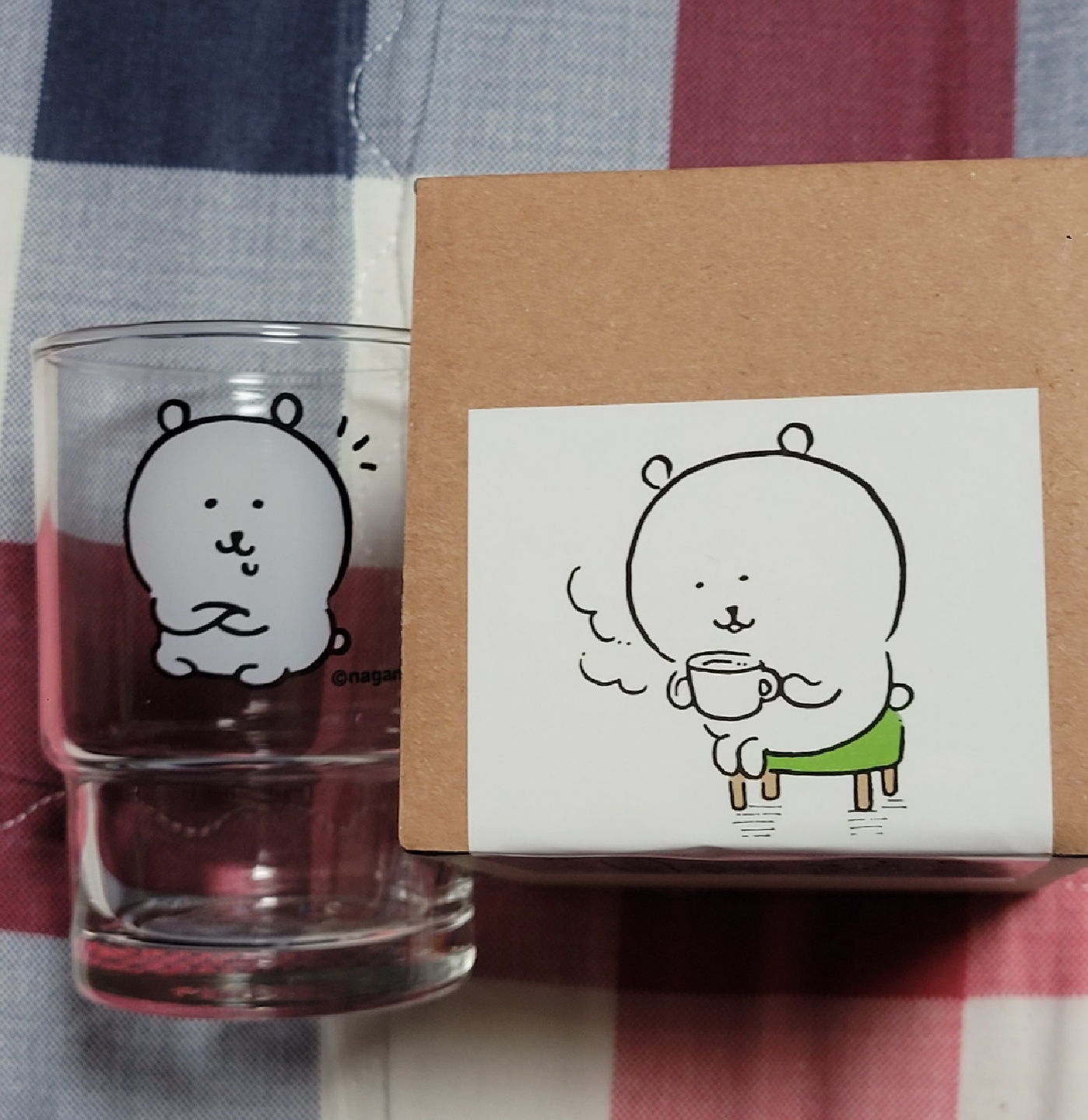 담곰이 유리컵
