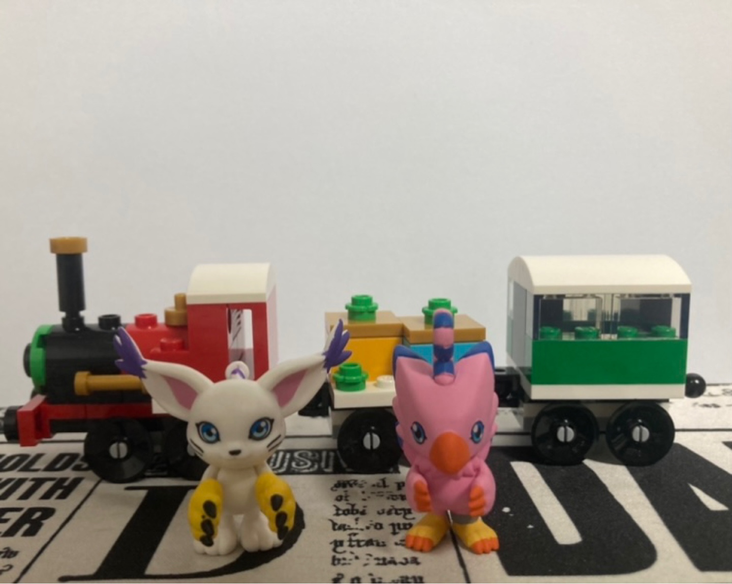 기차 타고 등장한 피요몬과 가트몬🚃🚃