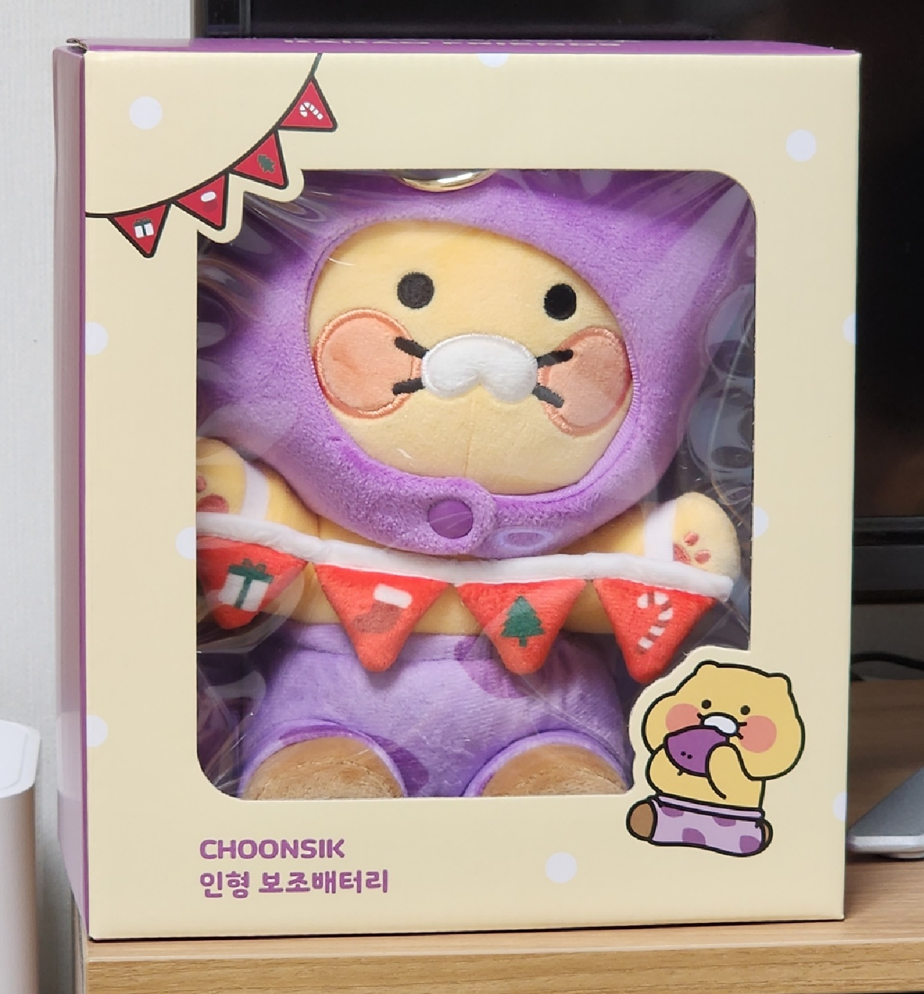 파리바게트 춘식이 인형 보조배터리
