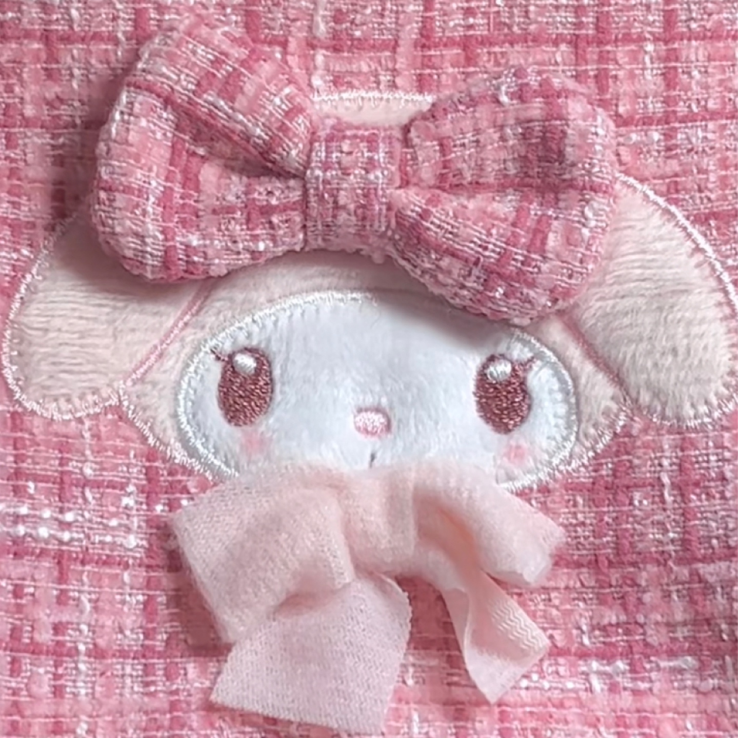 마이멜로디 트위드 파우치🎀