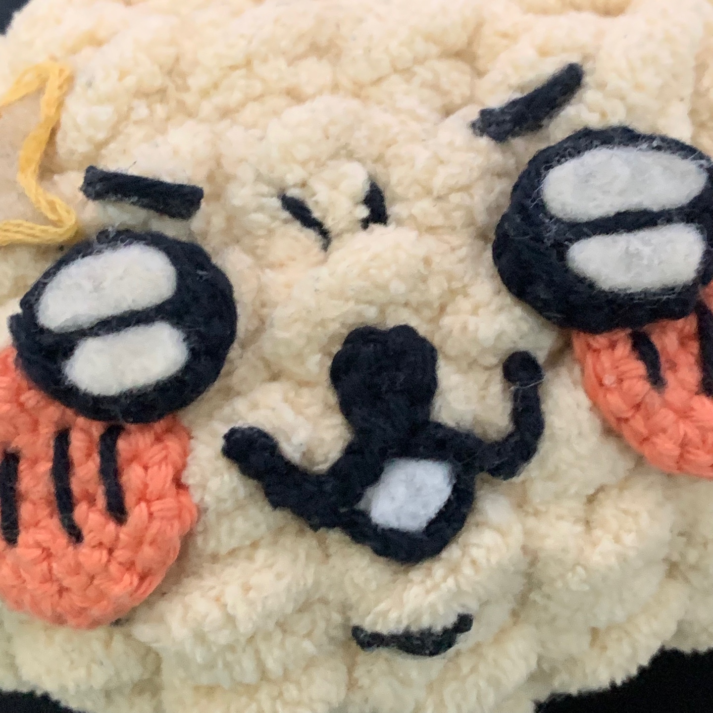 수제 랏코 얼굴 파우치…🐾