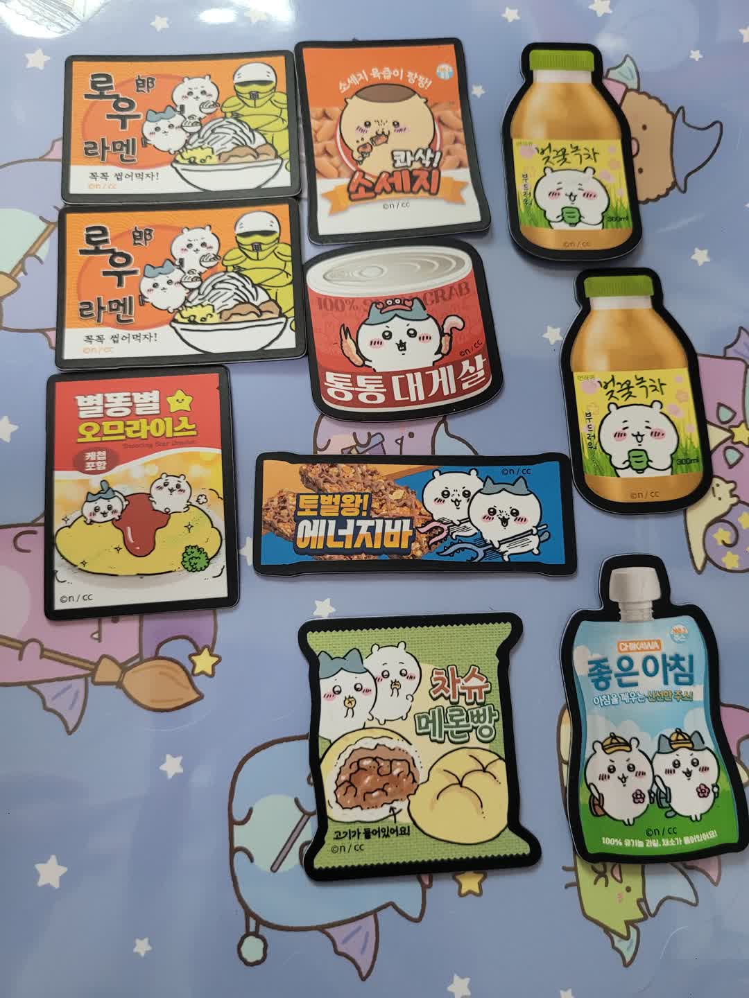 먼작귀 랜덤마그넷,지우개