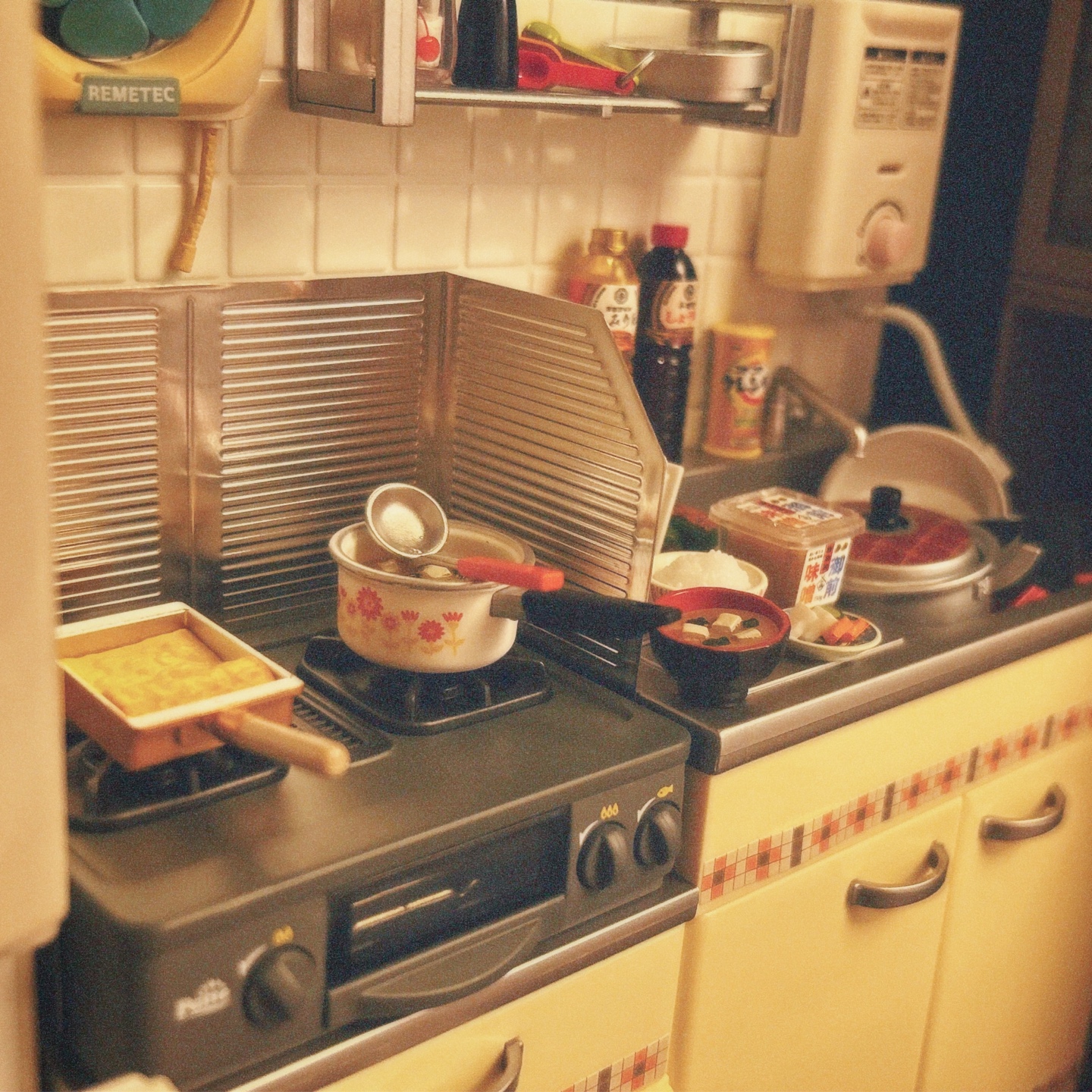 푸치샘플 쇼와레트로 주방 리멘트🍽️