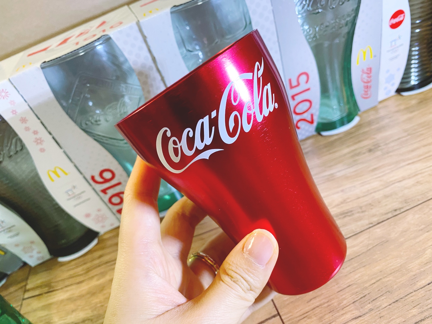 코카콜라 알루미늄 컵