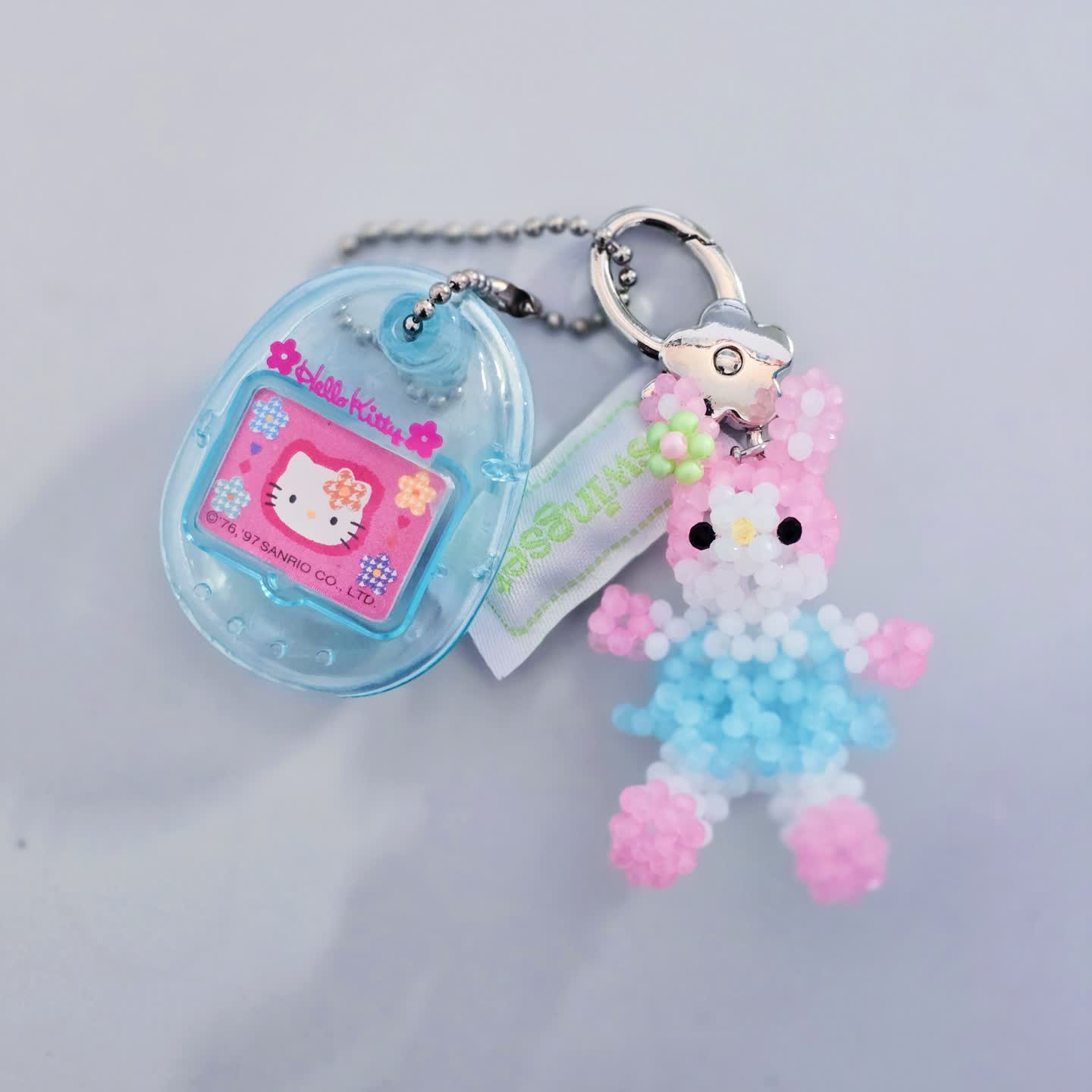 고전 키티와 swingset 키링 °•♡*