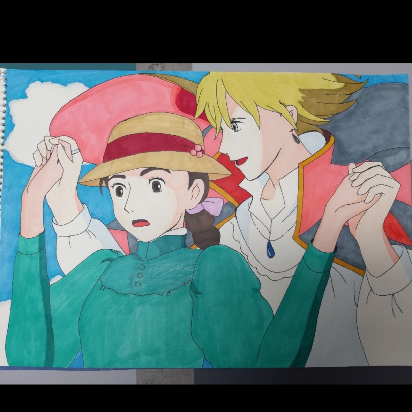 하울의 움직이는 성 명장면 그림♥