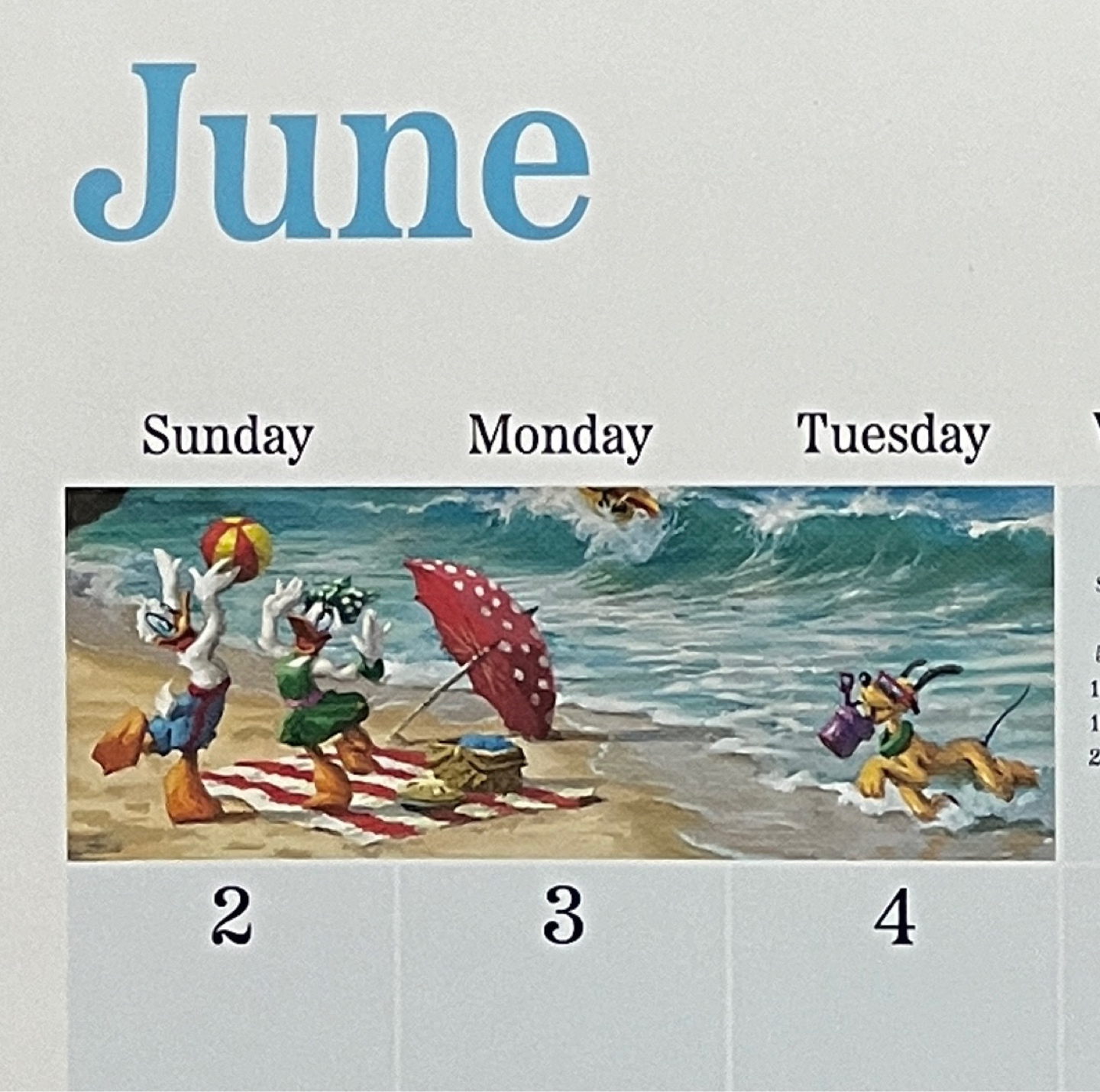 디즈니달력 6월🌊