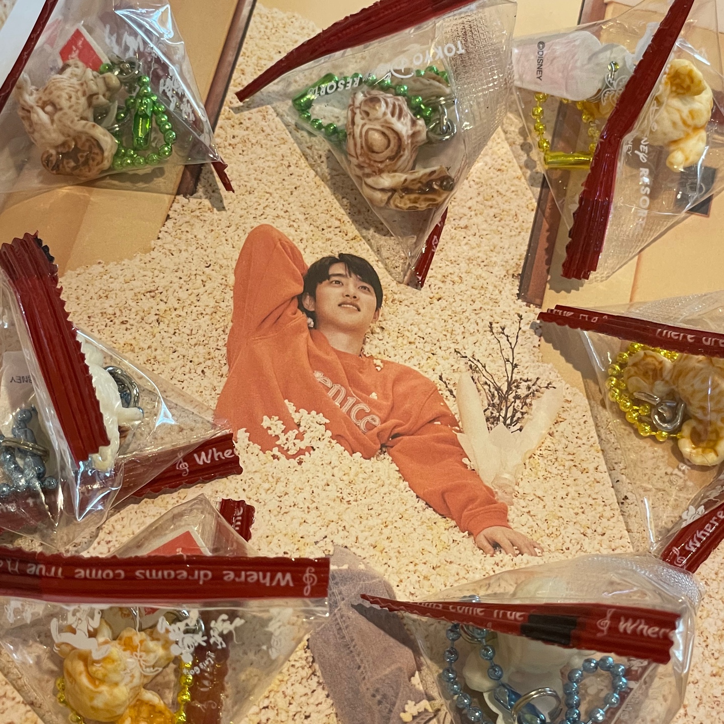 디즈니 🍿팝콘 키링