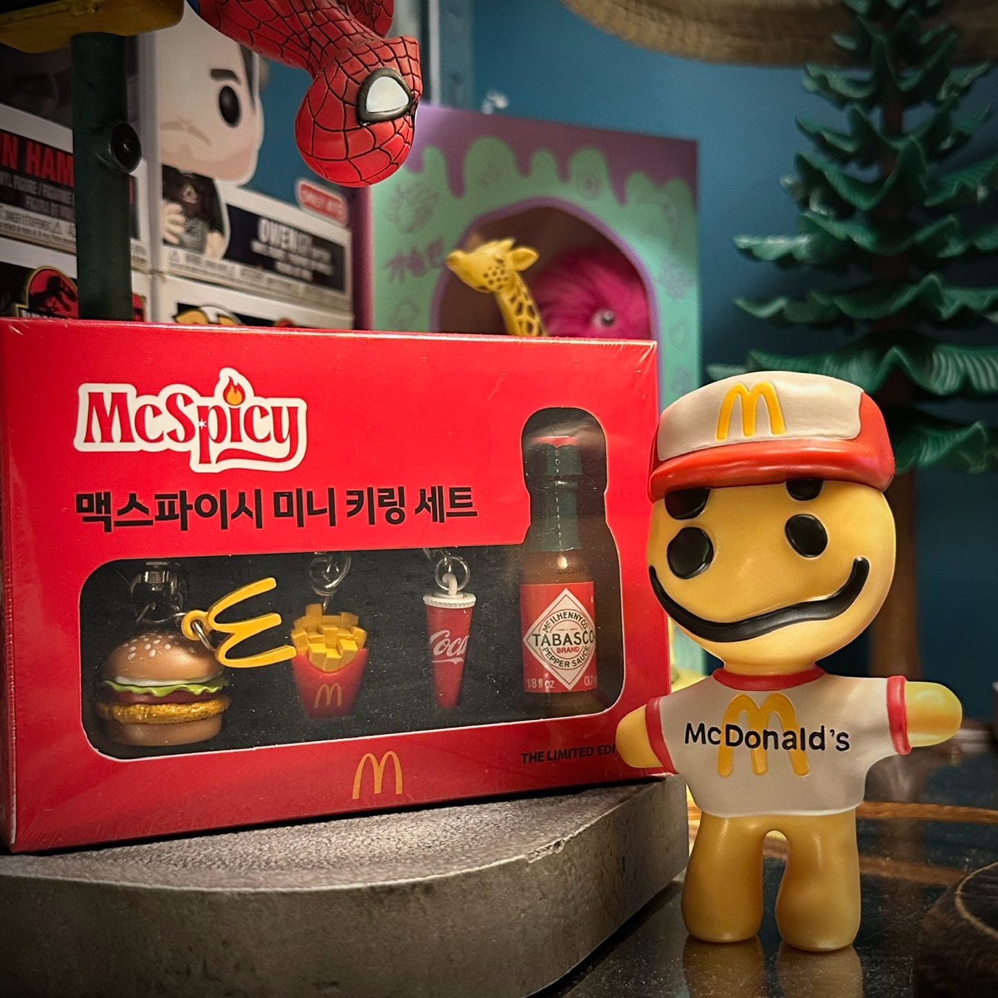 맥도날드 맥스파이시 미니 키링 세트