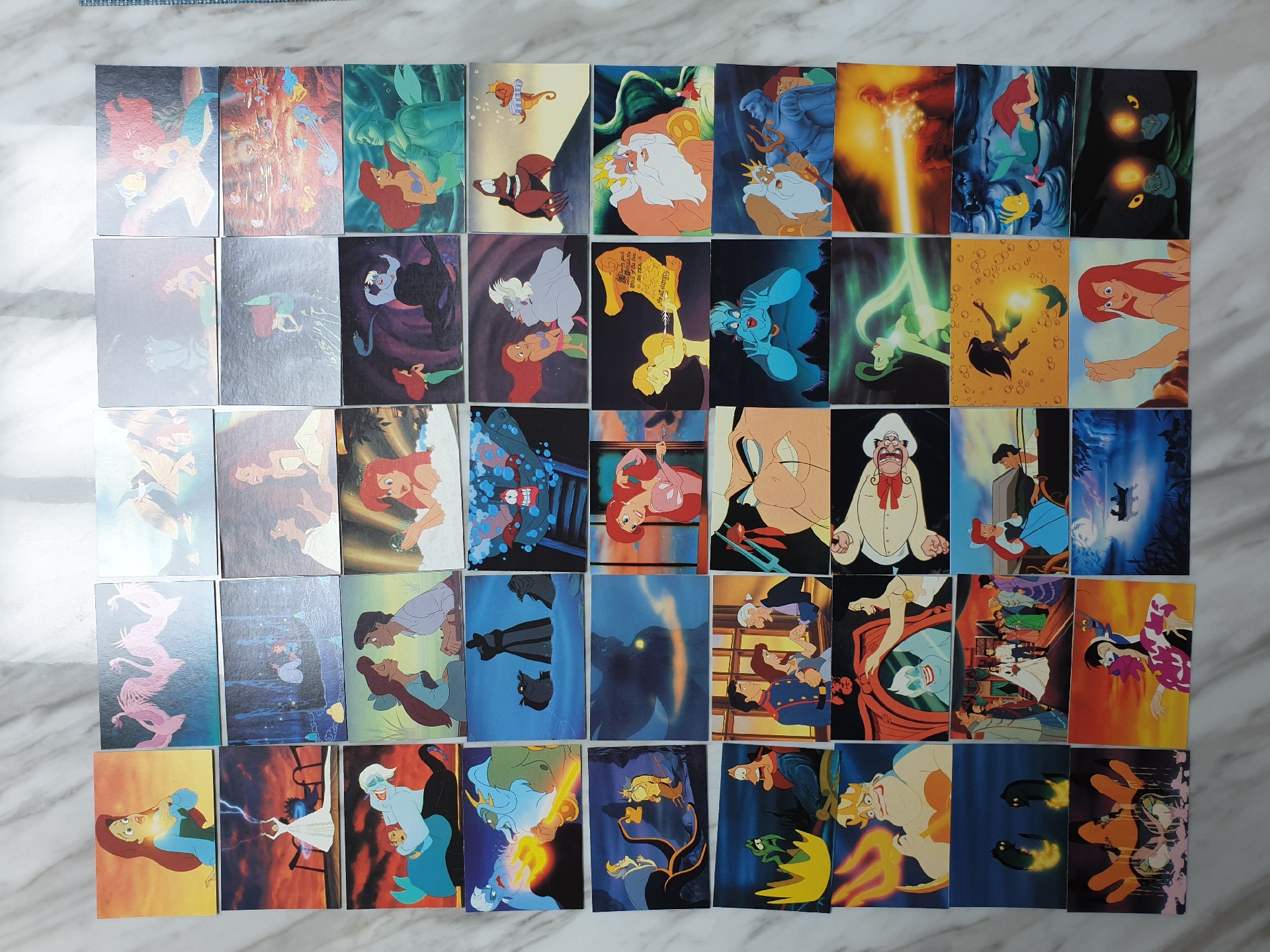 Proset Disney the little mermaid collectible story cards (1991)
