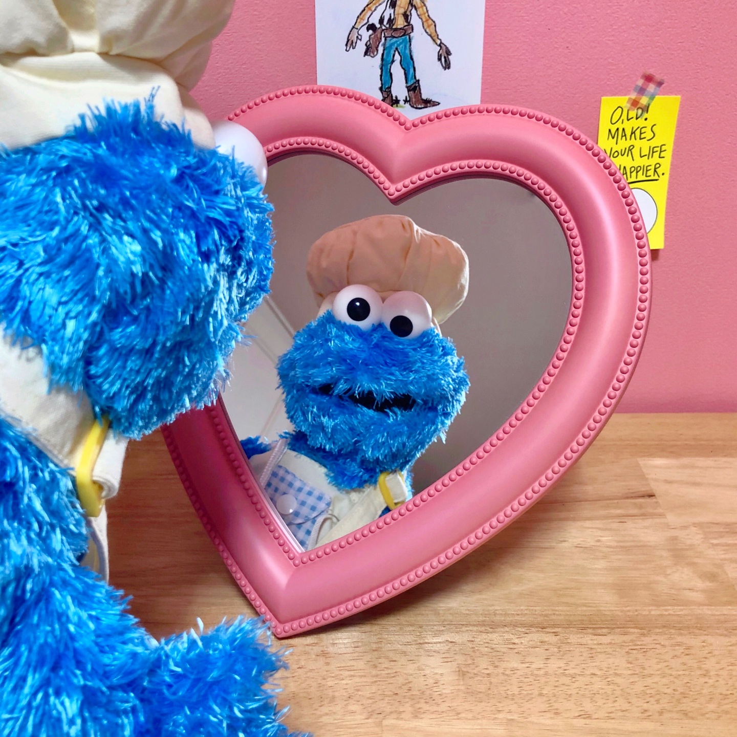 쿠키몬스터 거울셀카💙🍪