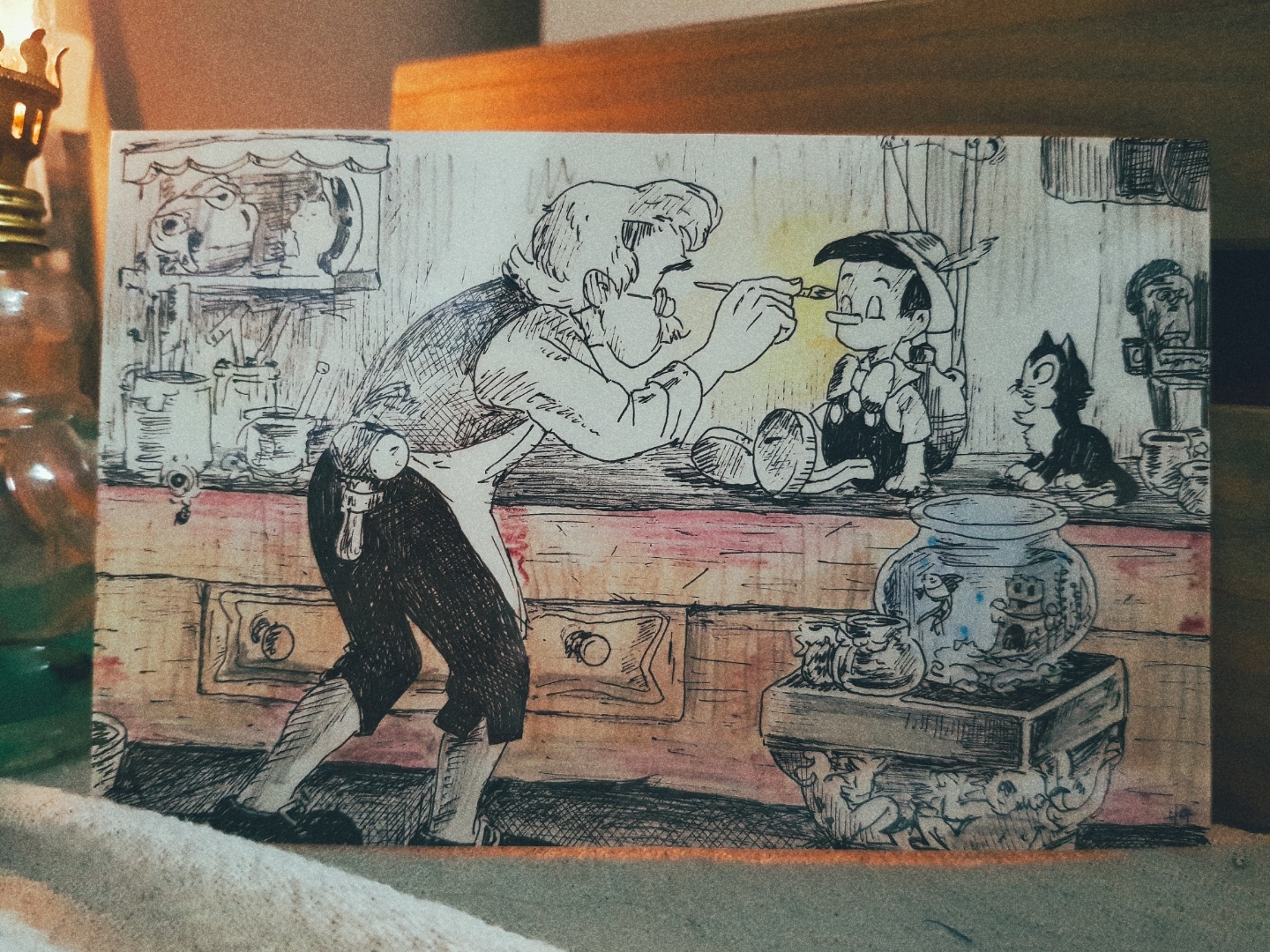 ✒ 손그림 펜그림 : 101마리 달마시안 / 피노키오 🖤