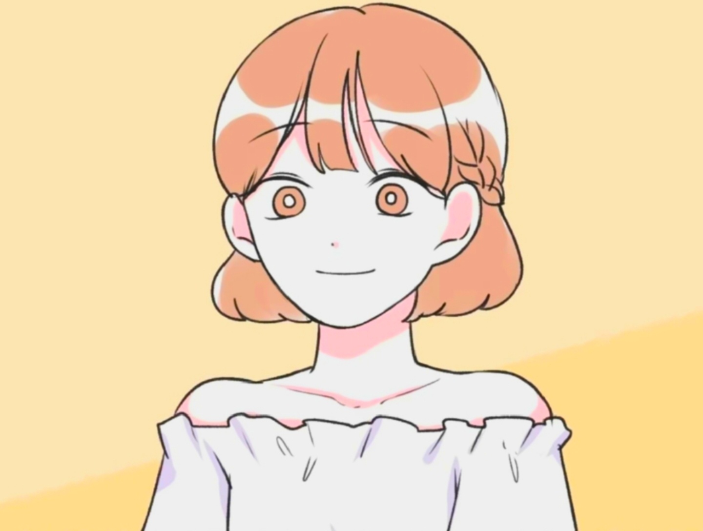 단발 머리 소녀