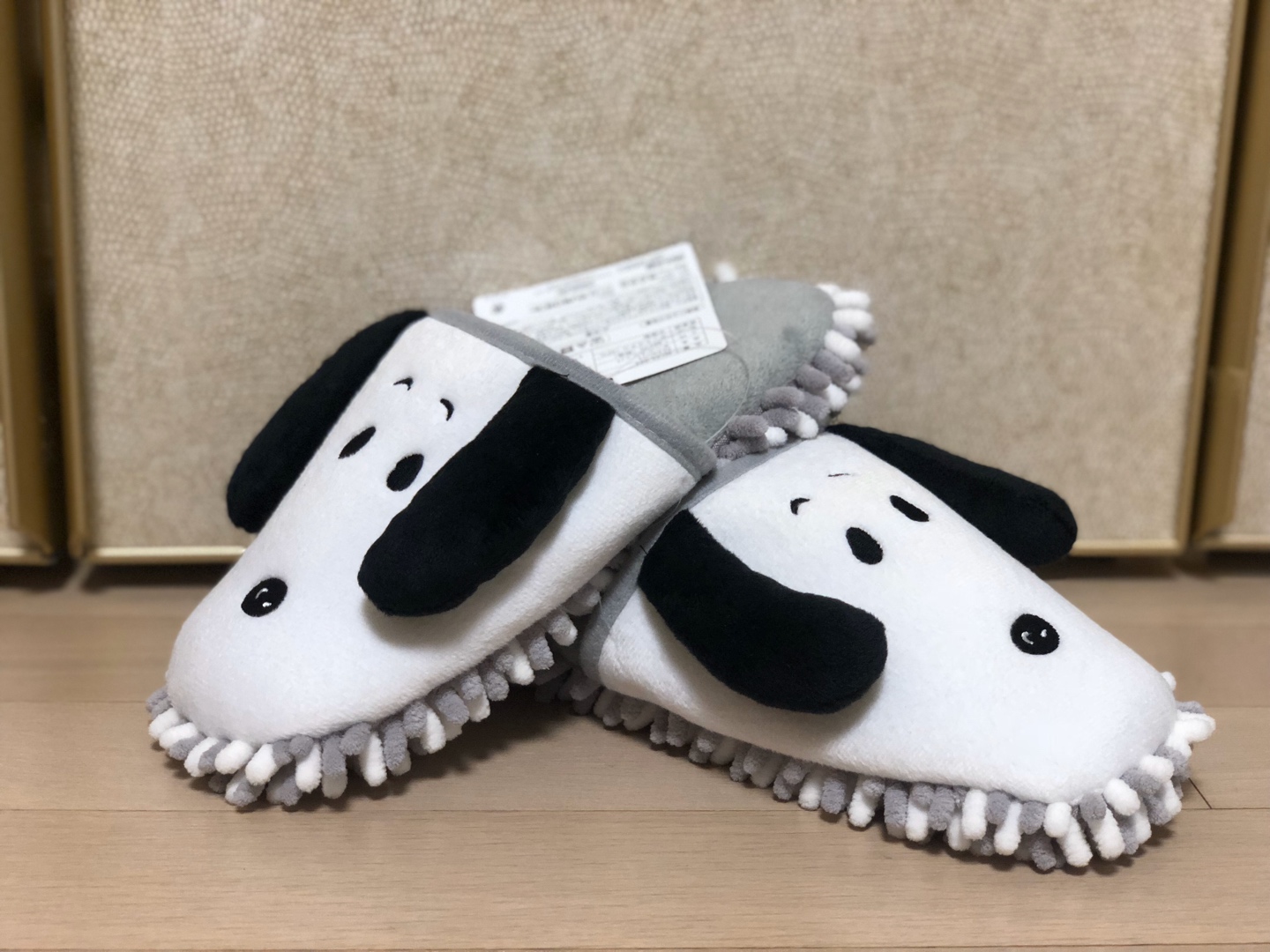 스누피 걸레신발