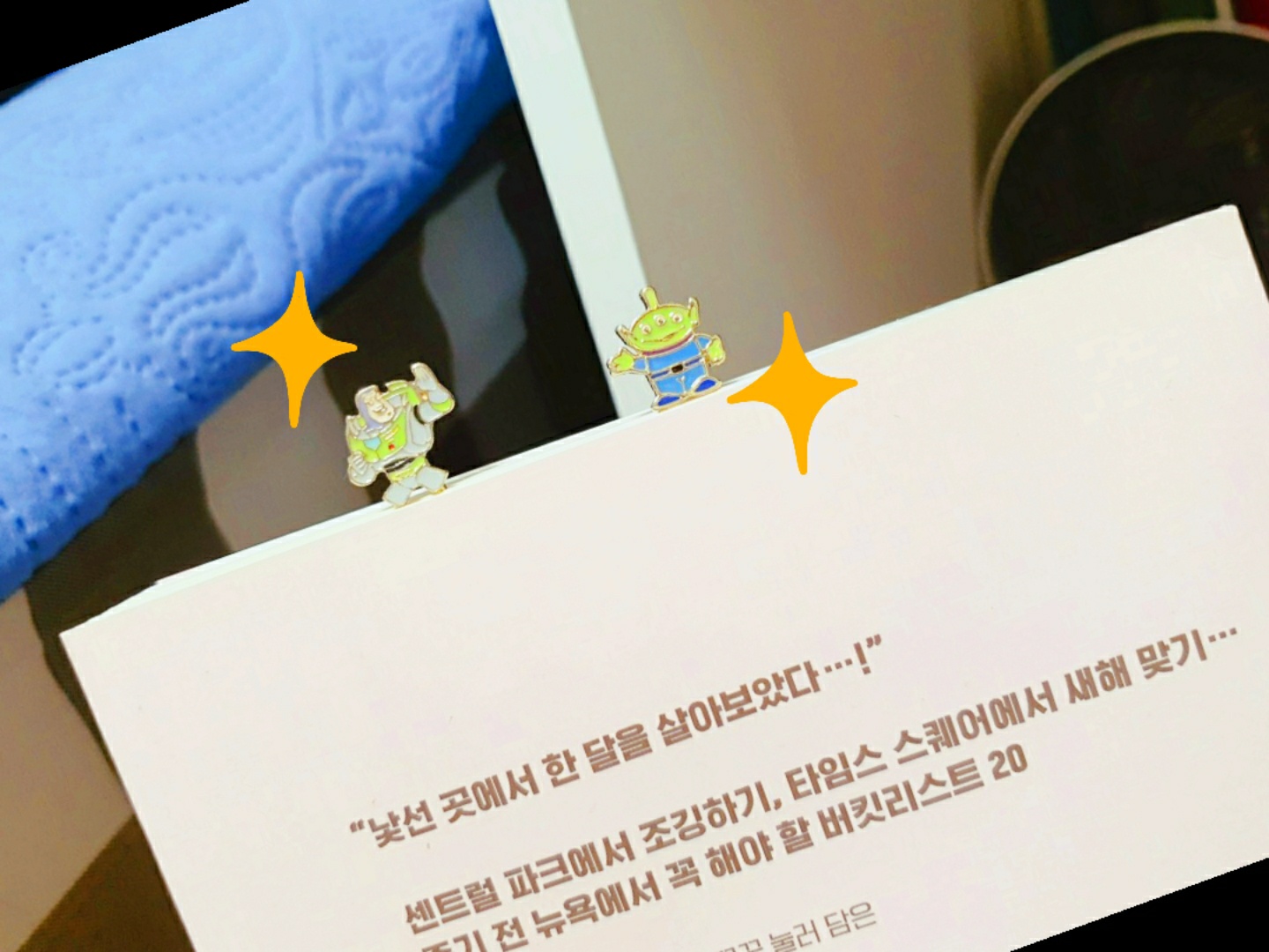 버즈와 알린 책갈피📚