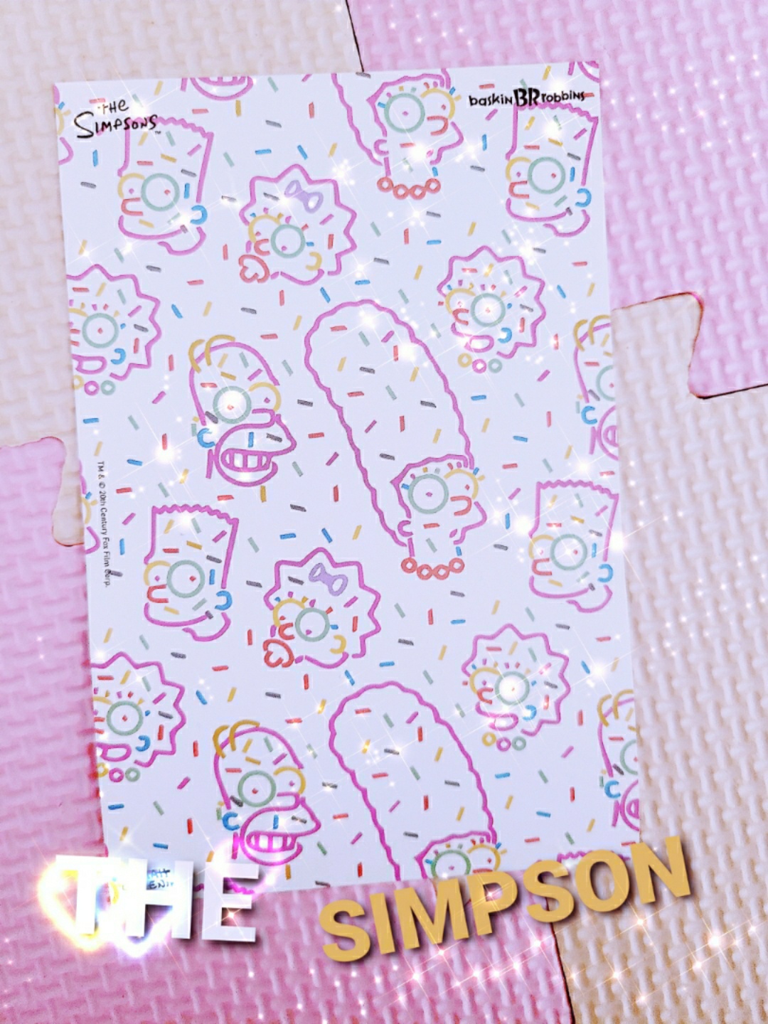 the SimpsonXbaskin robbins🍨 엽서🥰