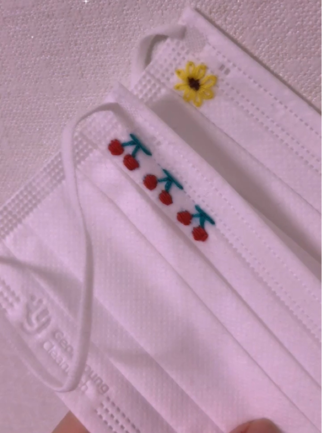 마스크 자수🍒🌻
