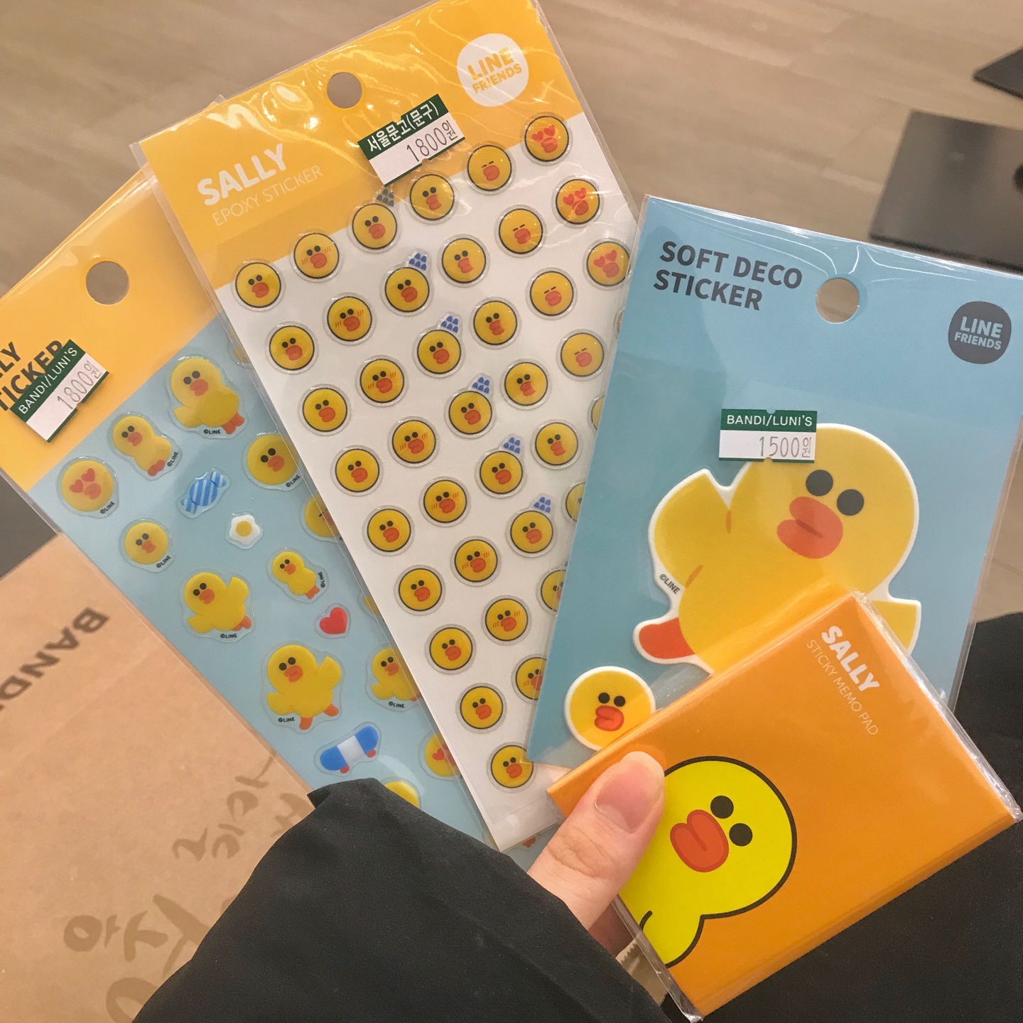 라인프렌즈 샐리 문구