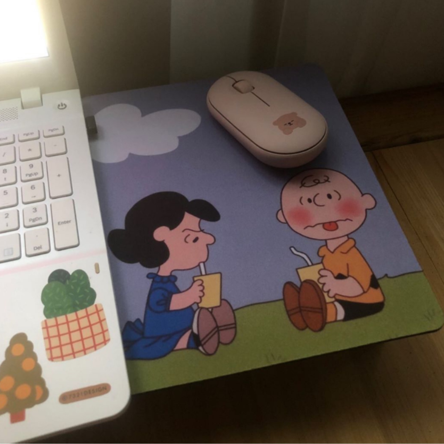 루시와 찰리의 마우스패드