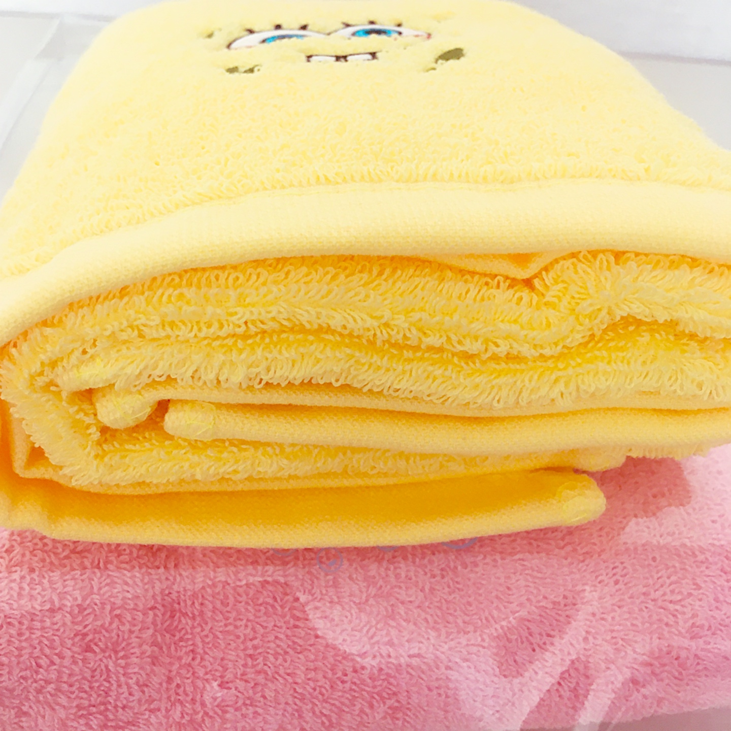 스폰지밥 수건 세뚜
